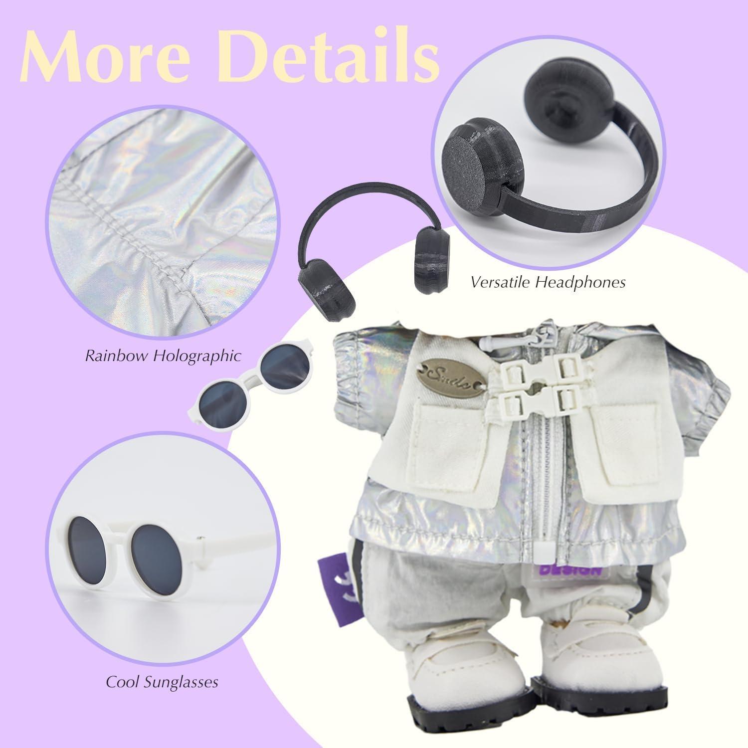 Conjunto de Ropa para Muñecas HUEHUG 5 Piezas 17cm Negro