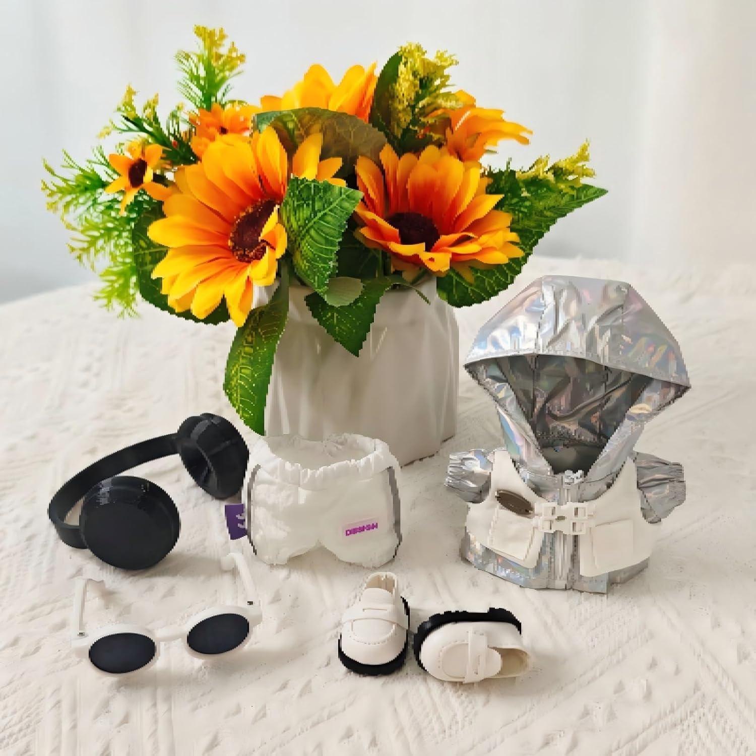 Conjunto de Ropa para Muñecas HUEHUG 5 Piezas 17cm Negro