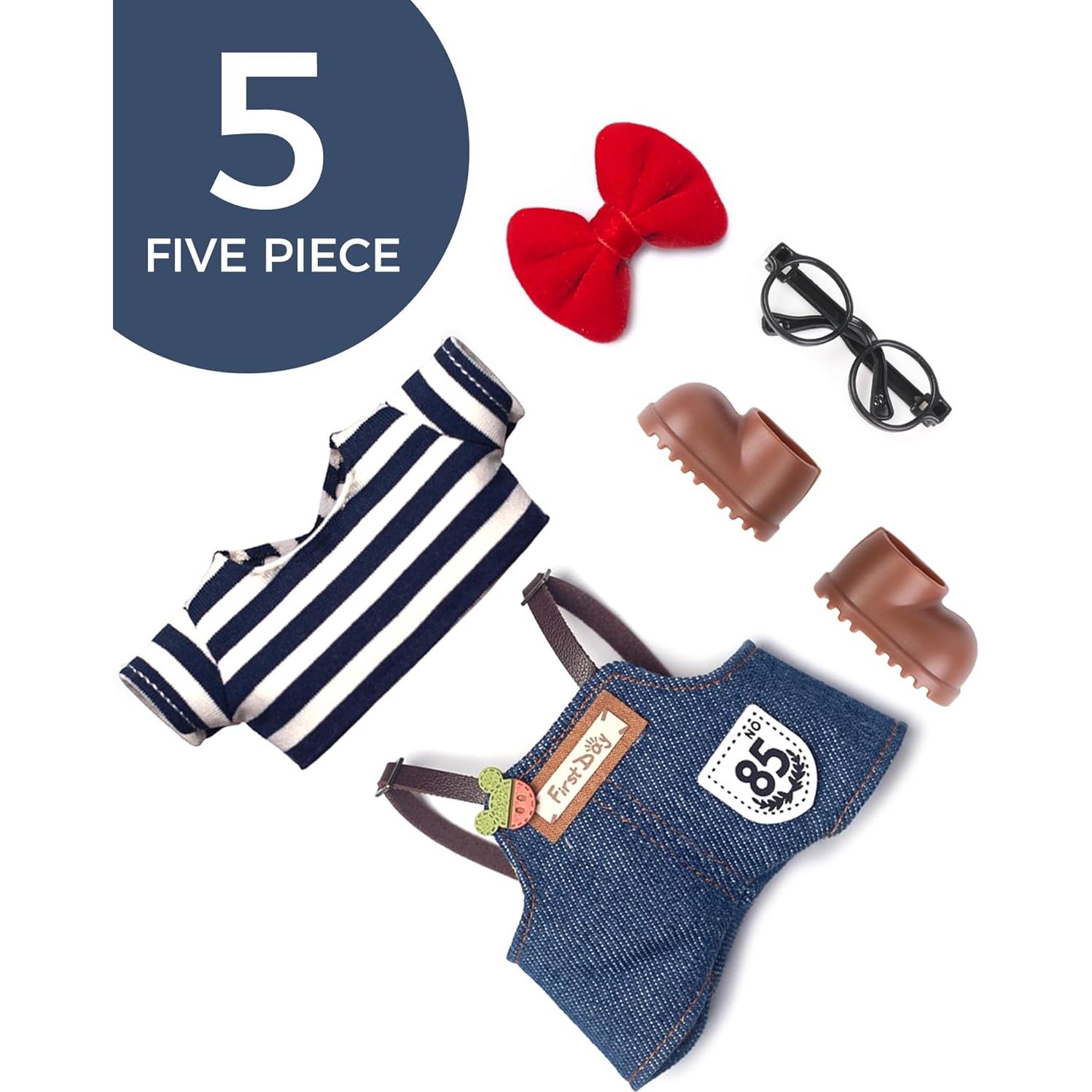 Conjunto de Ropa para Muñeca Labubu 17cm con Accesorios