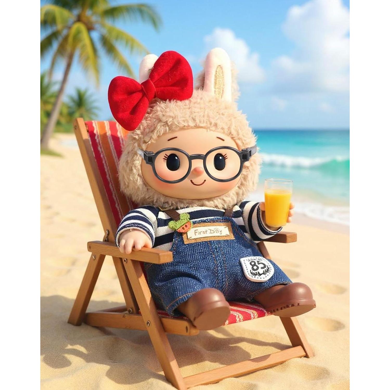 Conjunto de Ropa para Muñeca Labubu 17cm con Accesorios