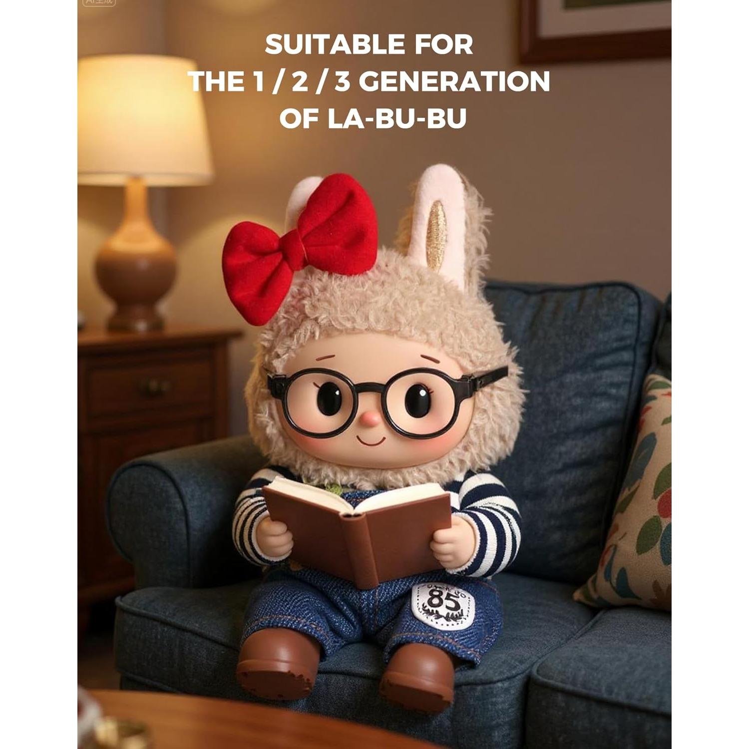 Conjunto de Ropa para Muñeca Labubu 17cm con Accesorios