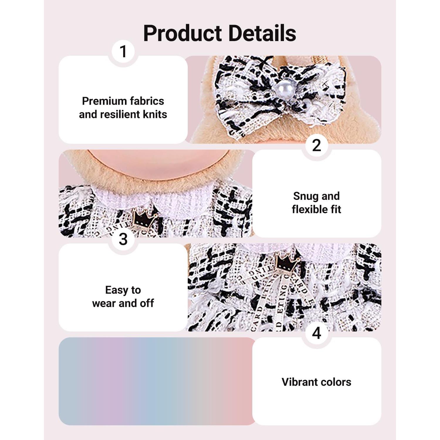 Conjunto de Ropa de Muñeca Hecho a Mano Ariker 15-17cm