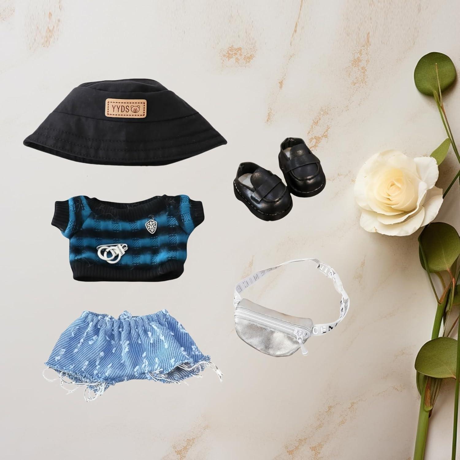 Conjunto de Ropa Casual para Muñecas 17cm Xinbalove 5 Piezas