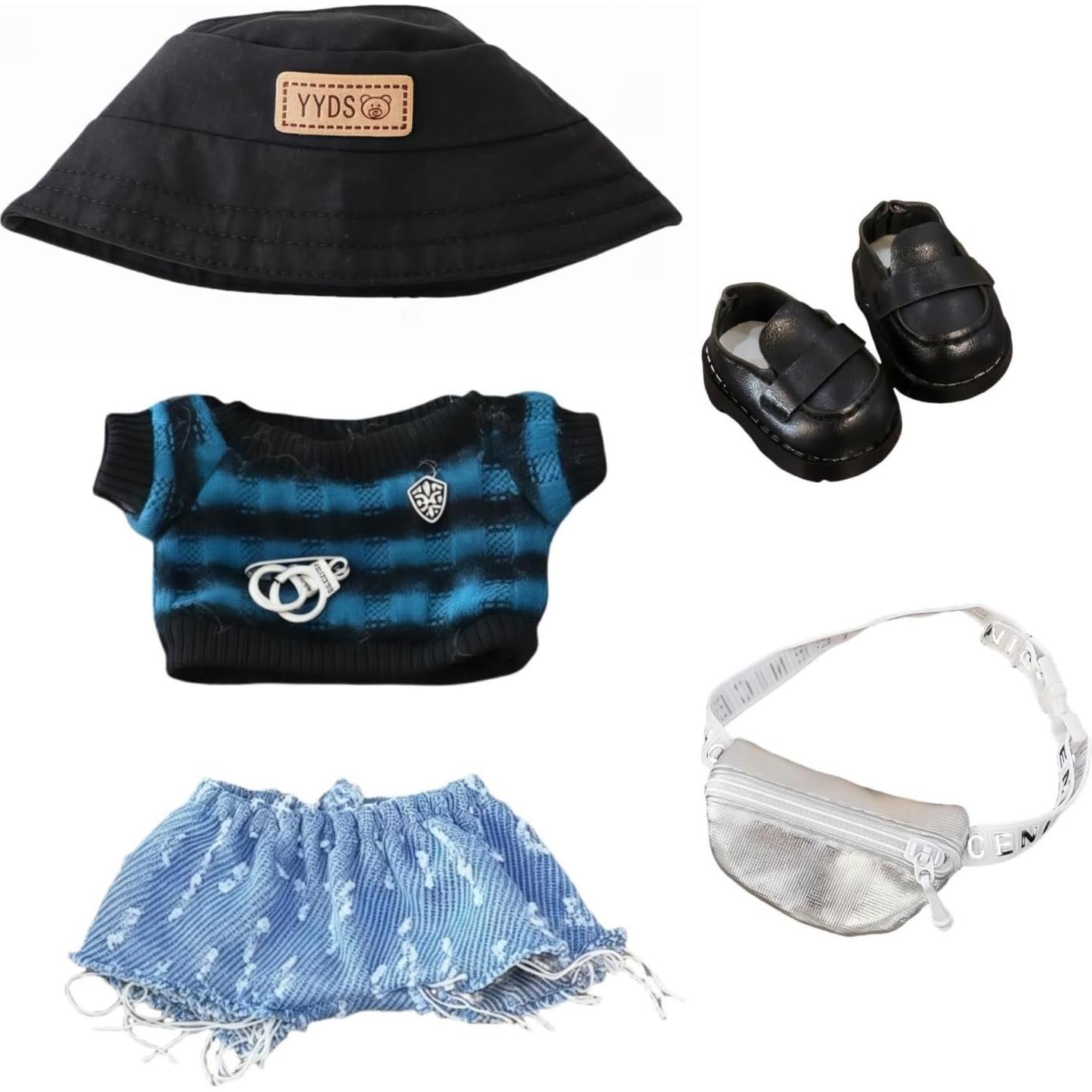 Conjunto de Ropa Casual para Muñecas 17cm Xinbalove 5 Piezas