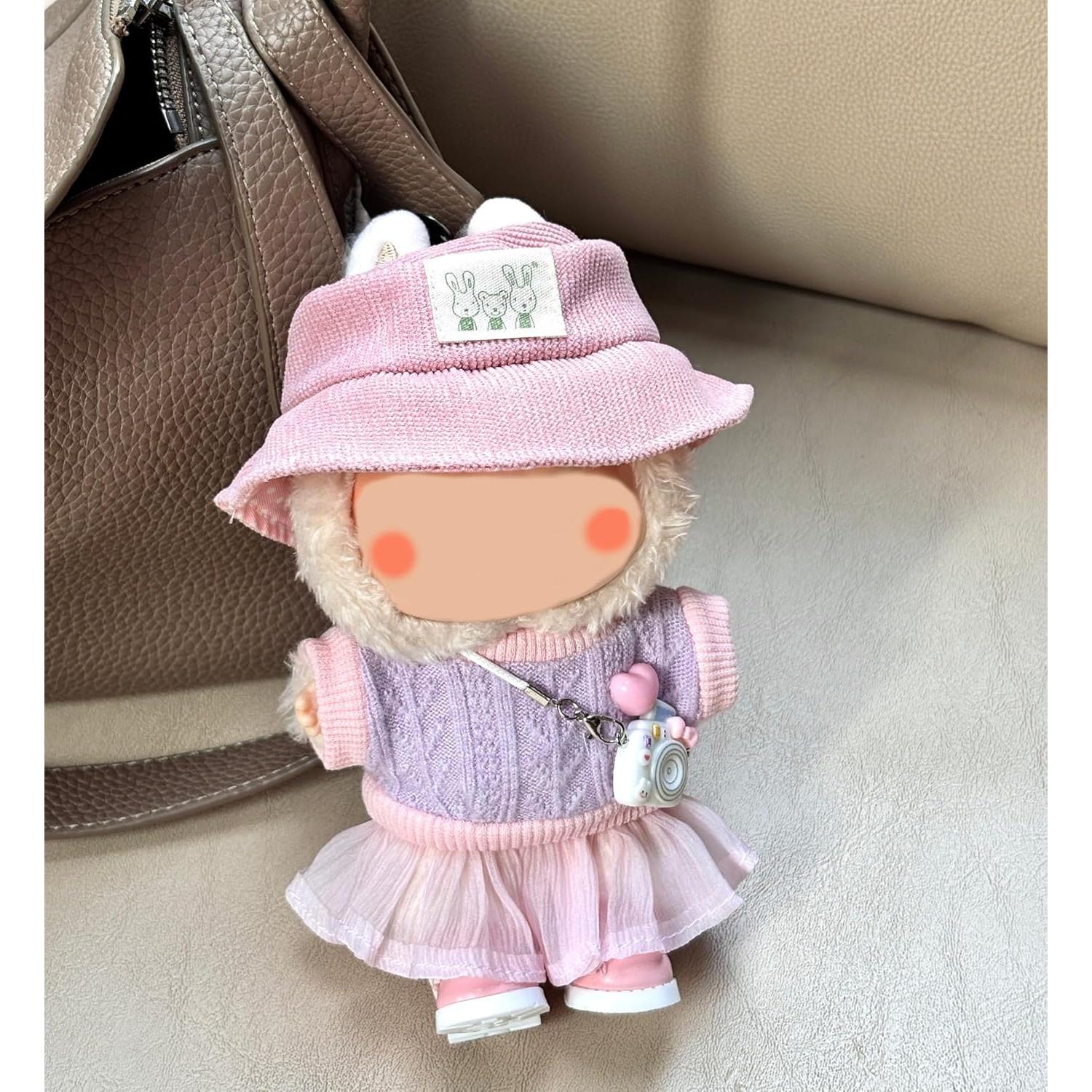 Conjunto de Ropa para Muñeca 17cm Coruja - 5 Piezas Rosa