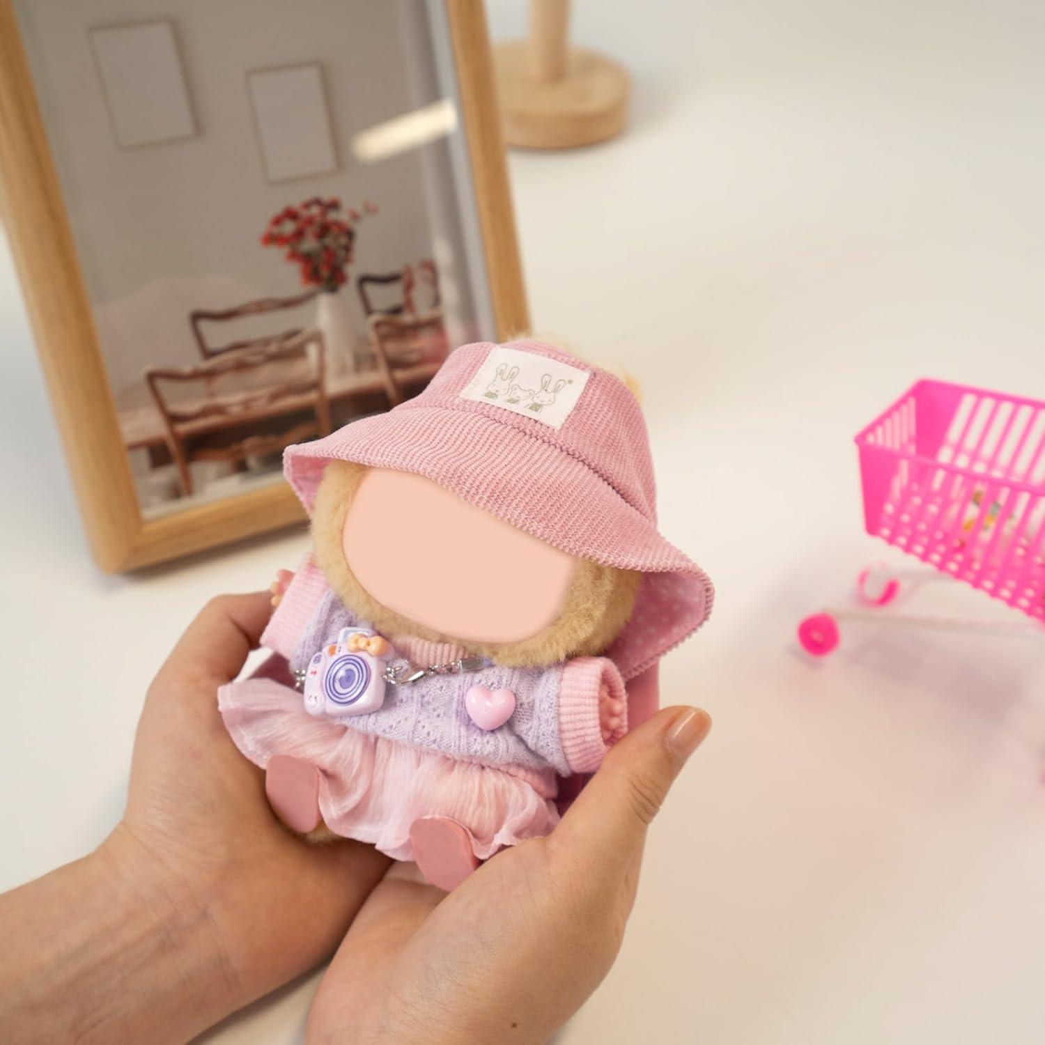 Conjunto de Ropa para Muñeca 17cm Coruja - 5 Piezas Rosa