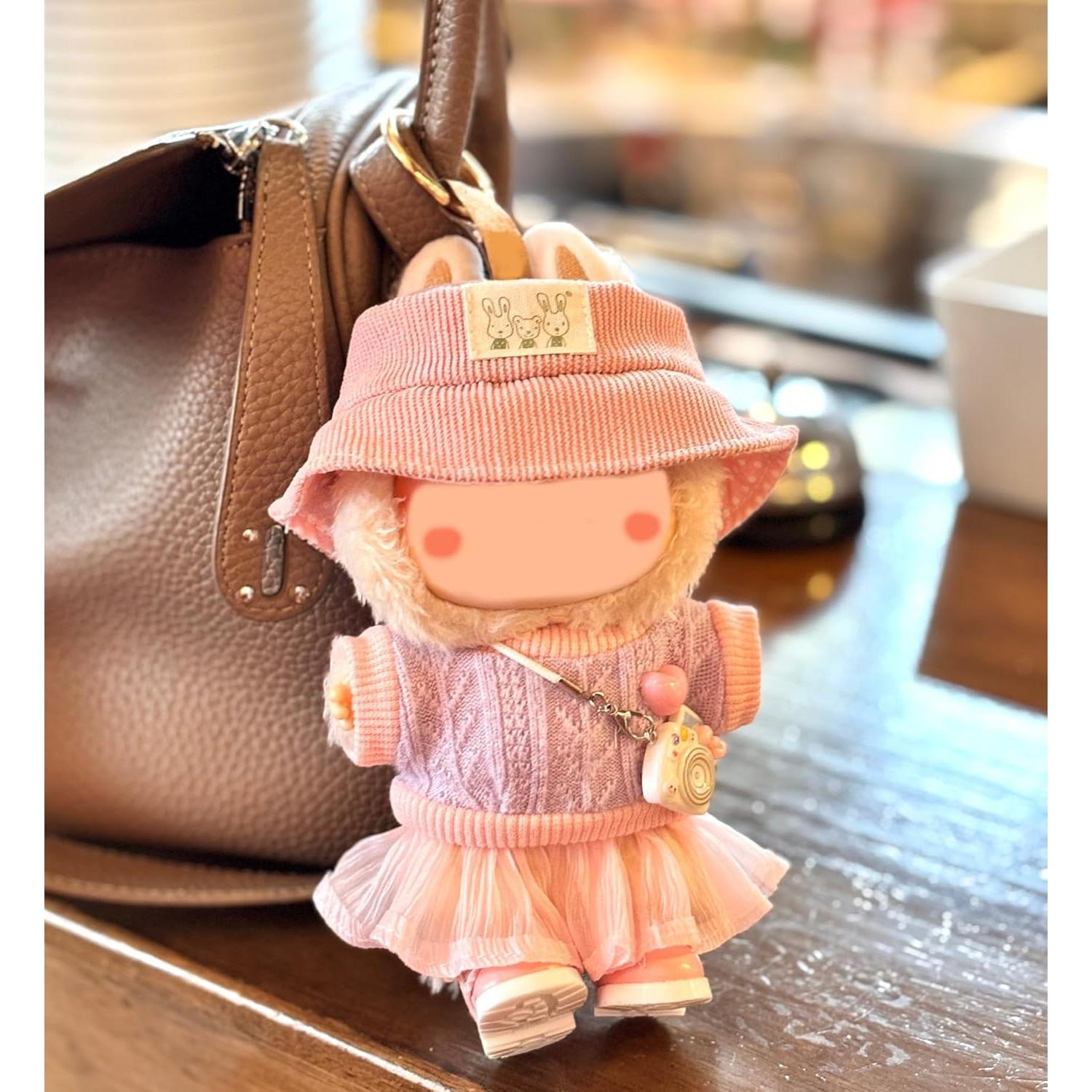 Conjunto de Ropa para Muñeca 17cm Coruja - 5 Piezas Rosa