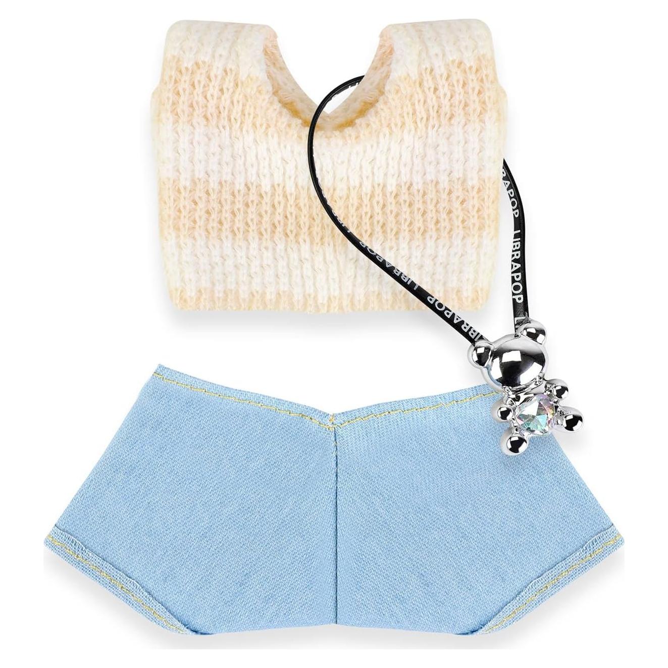 Ropa de Muñeca 17cm Abincee Conjunto Blanco Alta Calidad