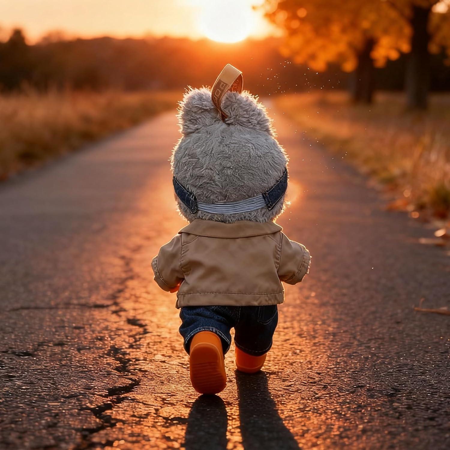 Conjunto de Ropa para Muñeca 17cm Labubu - Sudadera y Falda