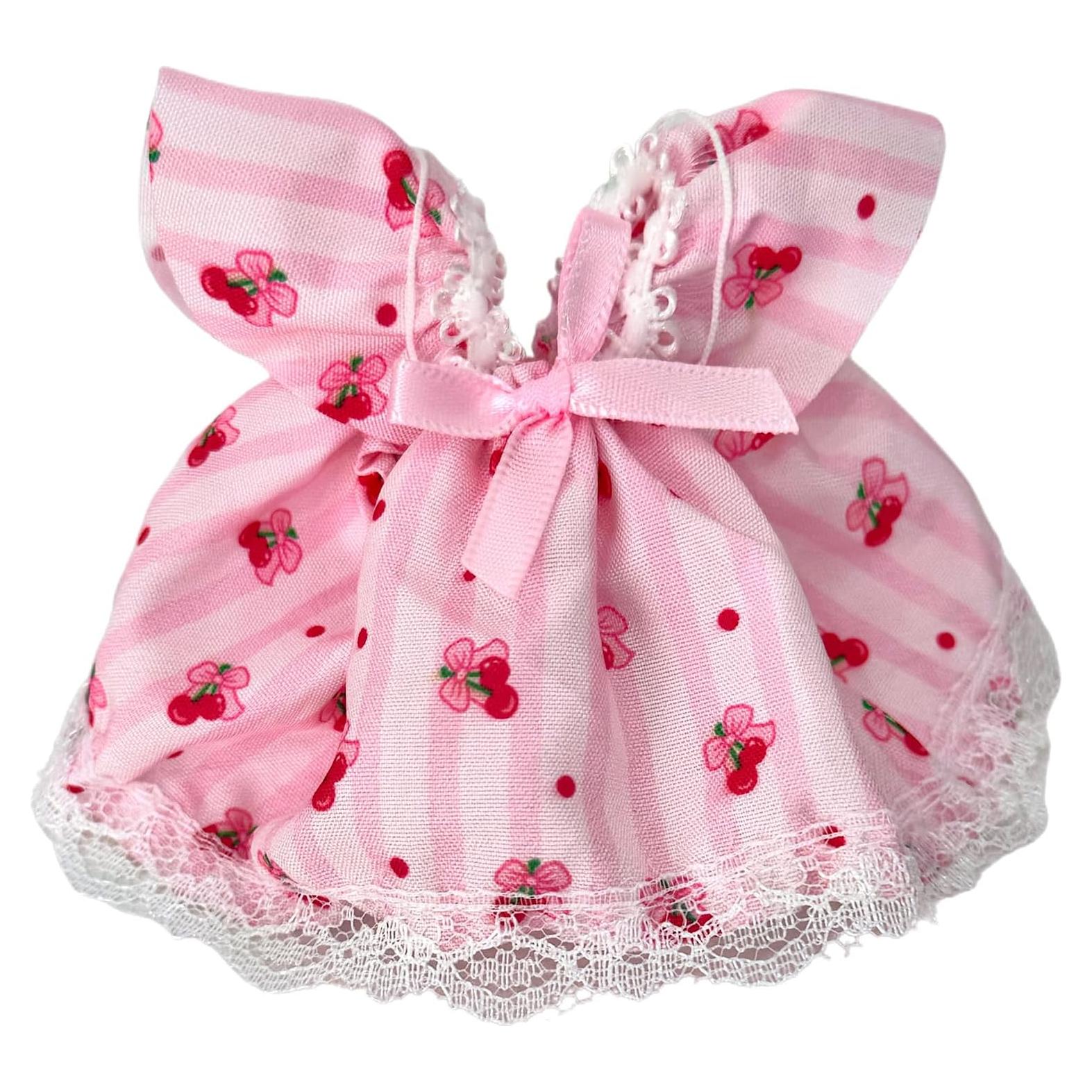 Vestido de Princesa Rosa para Muñeca 17cm Gushijieju