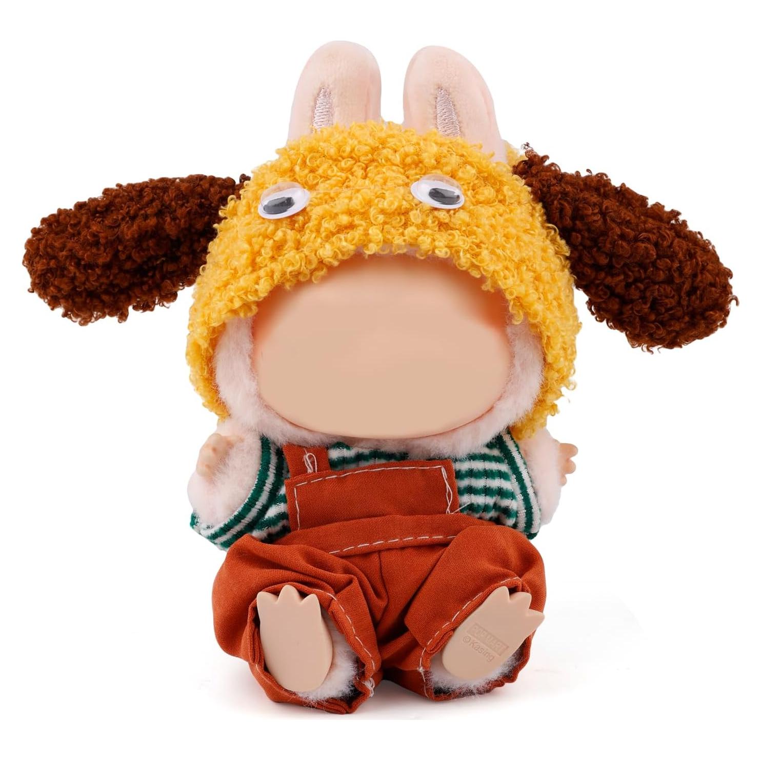 Conjunto de Ropa para Muñeca 17cm Gosknor - Overoles Naranjas