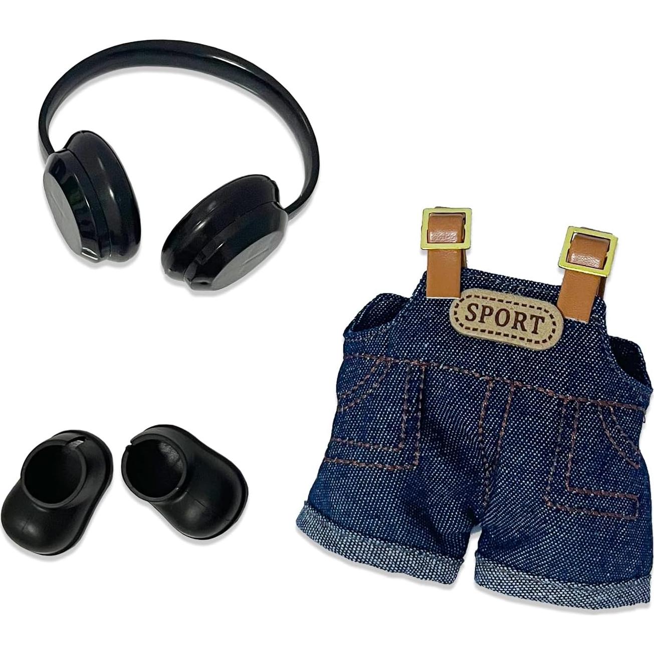 Conjunto de Ropa para Muñeca Labubu ISEN - 3 en 1, 17cm