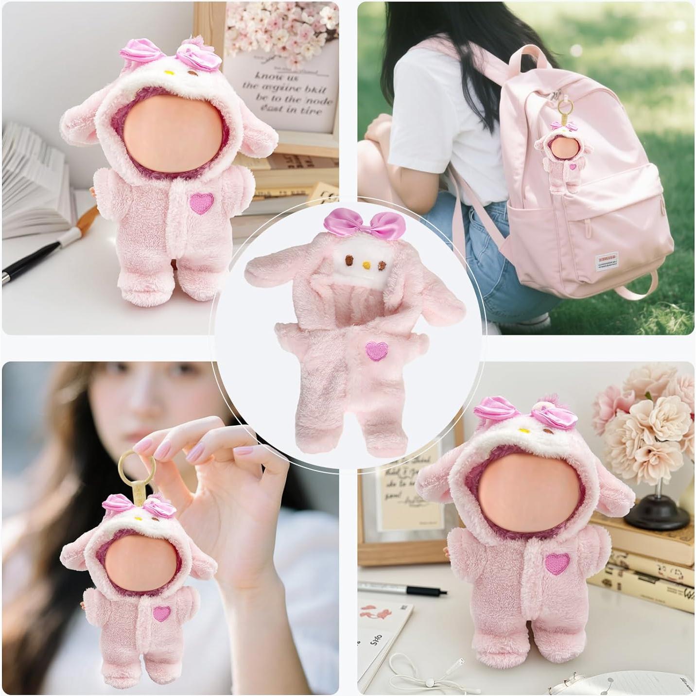 Conjunto de Ropa para Muñecas 17 cm LUFZFEU Conejo Rosa