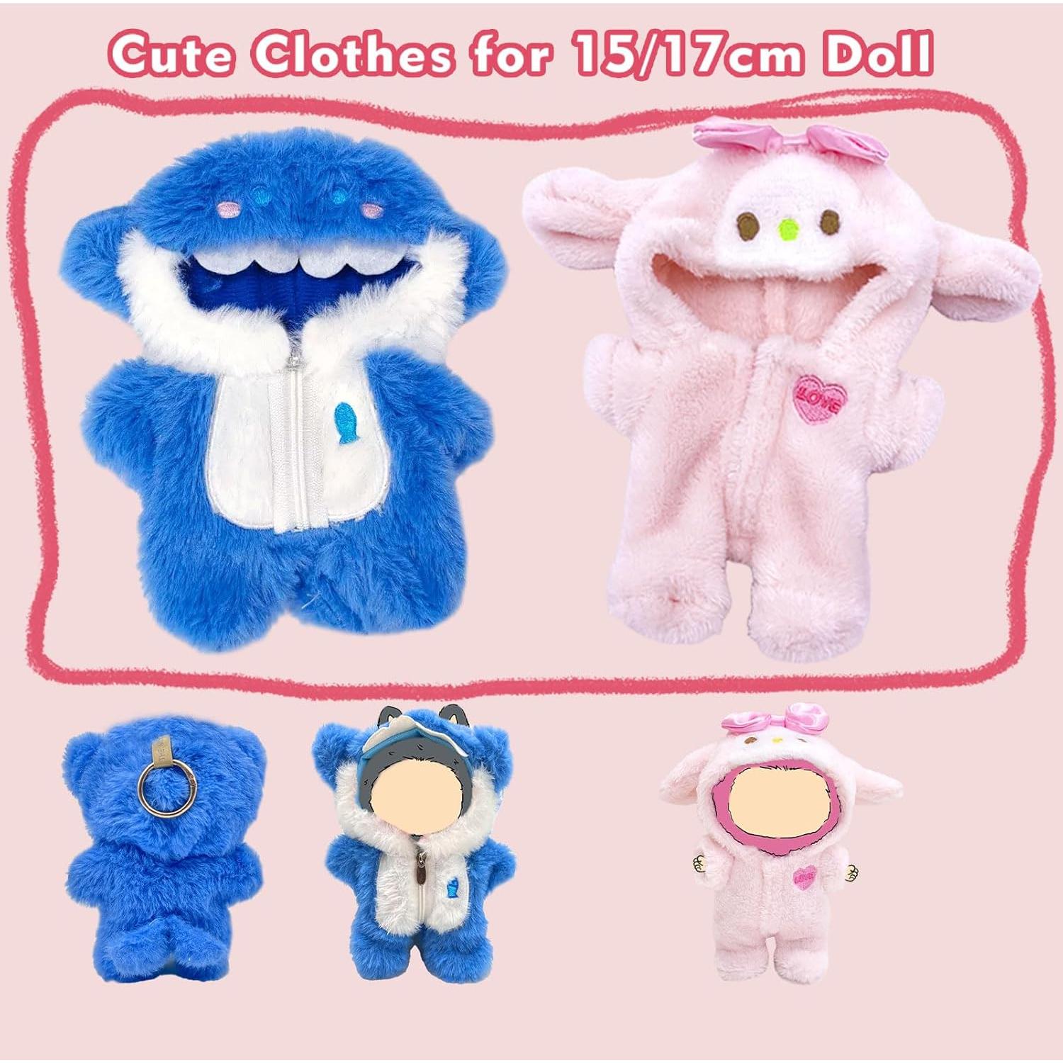 Conjunto de Ropa para Muñecas 17 cm LUFZFEU Conejo Rosa
