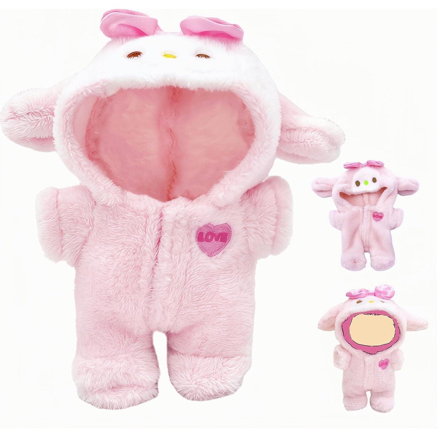 Conjunto de Ropa para Muñecas 17 cm LUFZFEU Conejo Rosa