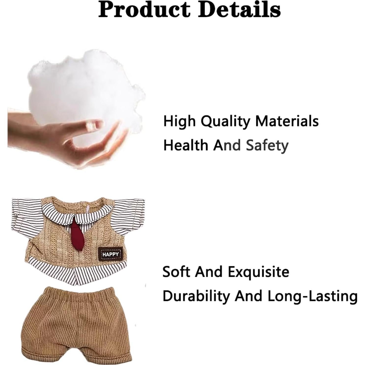 Conjunto de Ropa para Muñecas 17cm - TITAAEAA, 5 Piezas