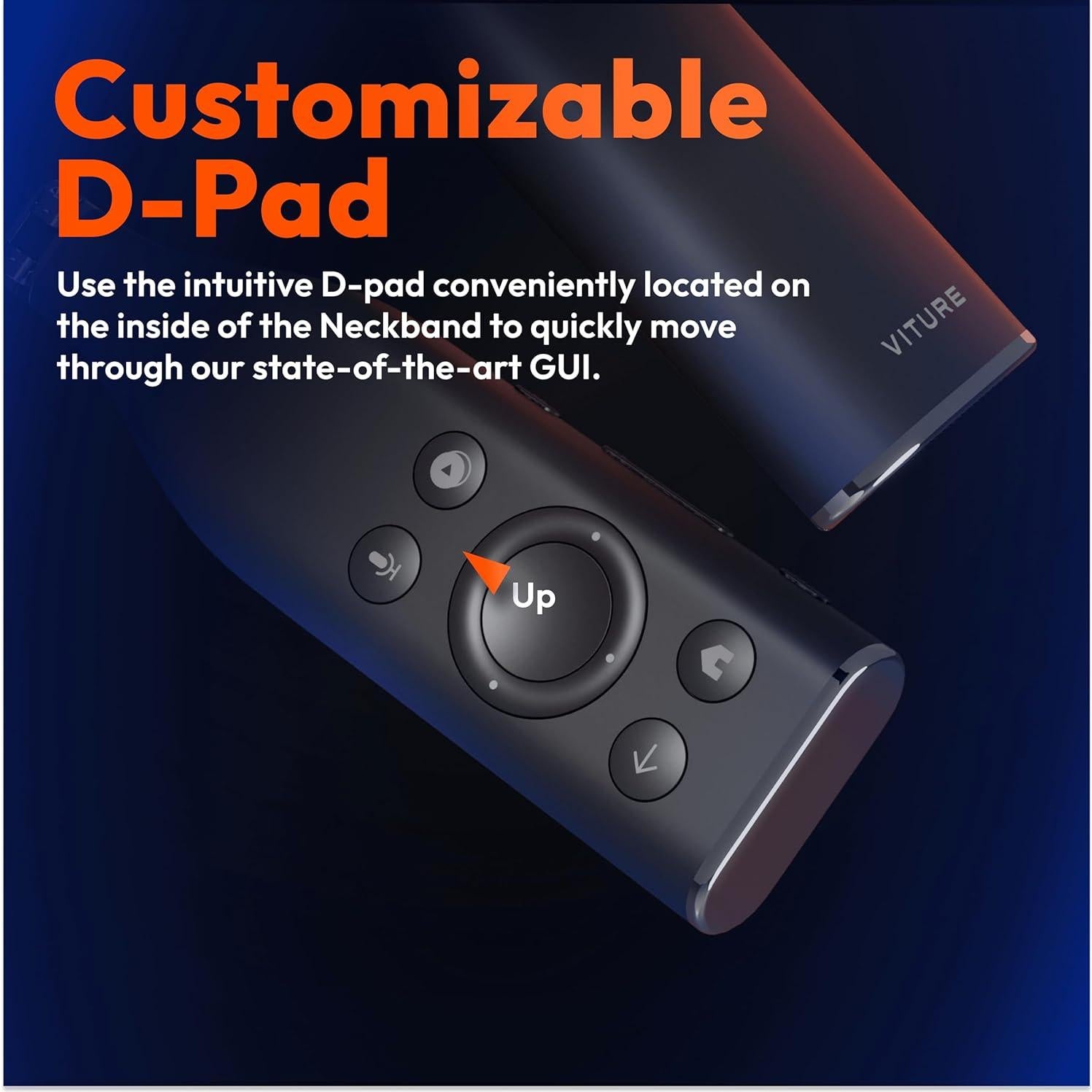 VITURE One Neckband 128GB Juegos en la Nube Bluetooth Negro