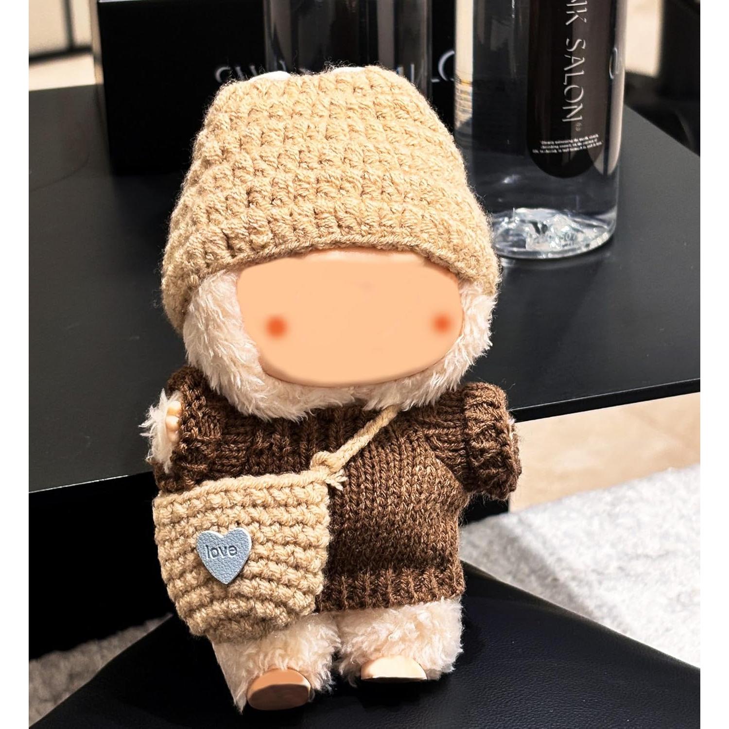 Conjunto de Ropa para Muñeca 17cm Coruja 3 Piezas Hecho a Mano