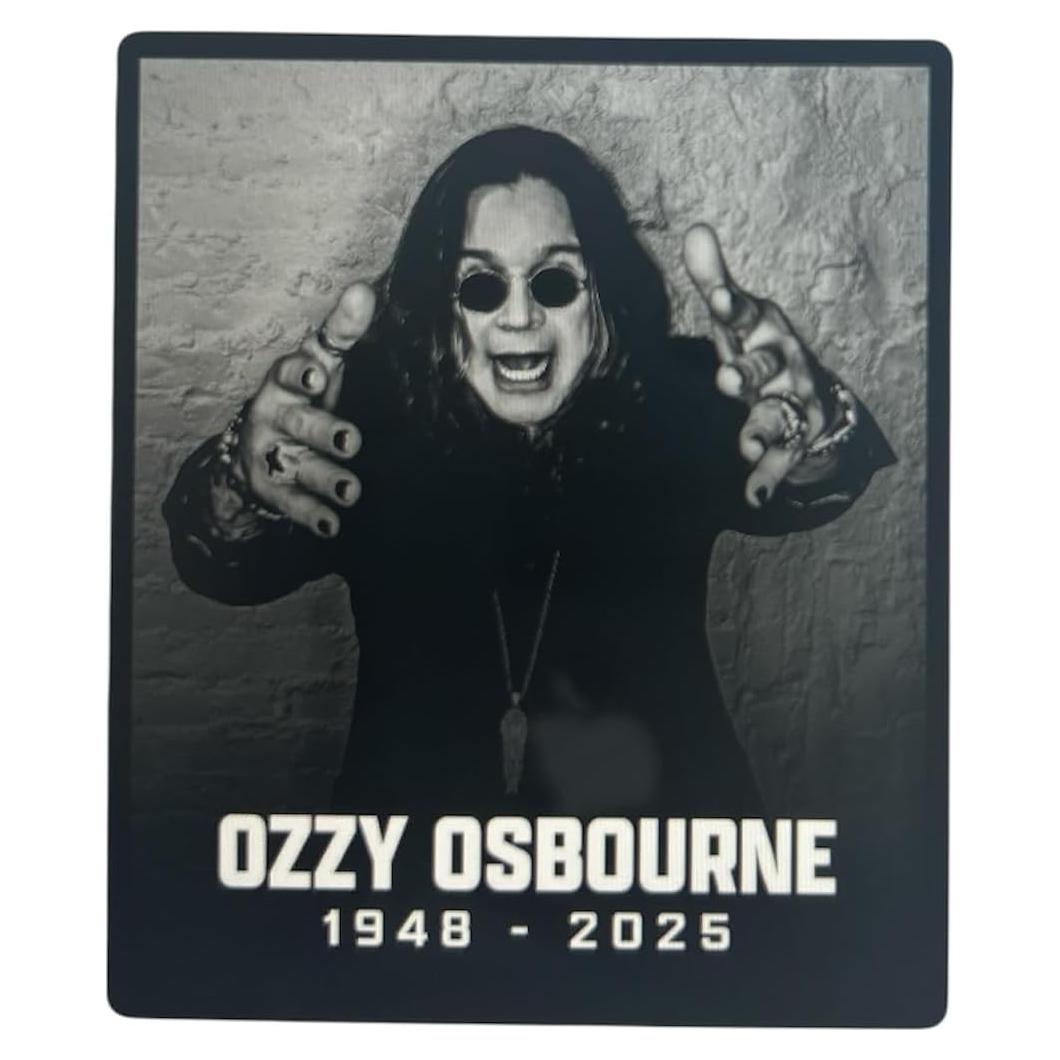 Rock Legend Black and White Portrait Sticker, Classic Metal Music Wall Art Decal