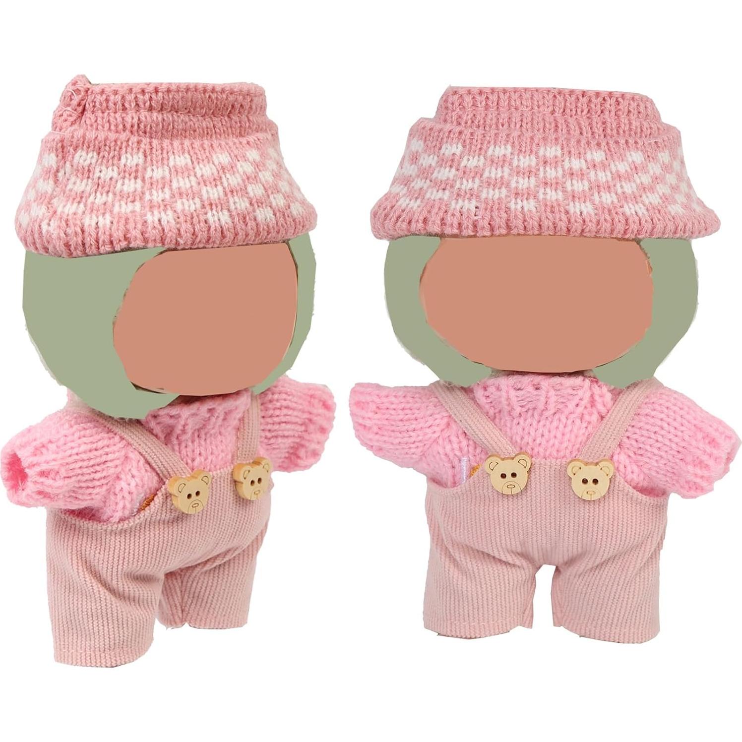 Conjunto de Ropa para Muñecas 17cm YAUNFY 3 Piezas Rosa