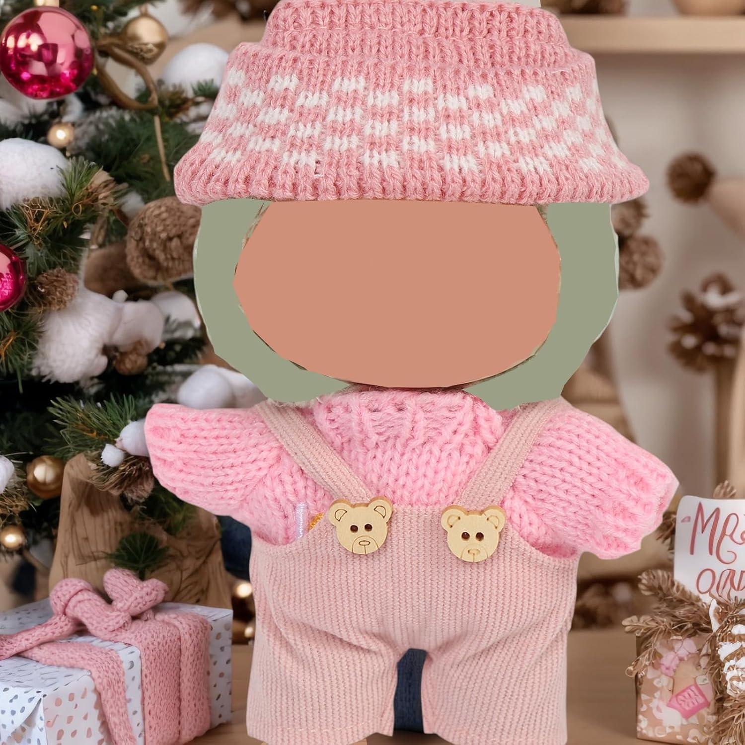 Conjunto de Ropa para Muñecas 17cm YAUNFY 3 Piezas Rosa