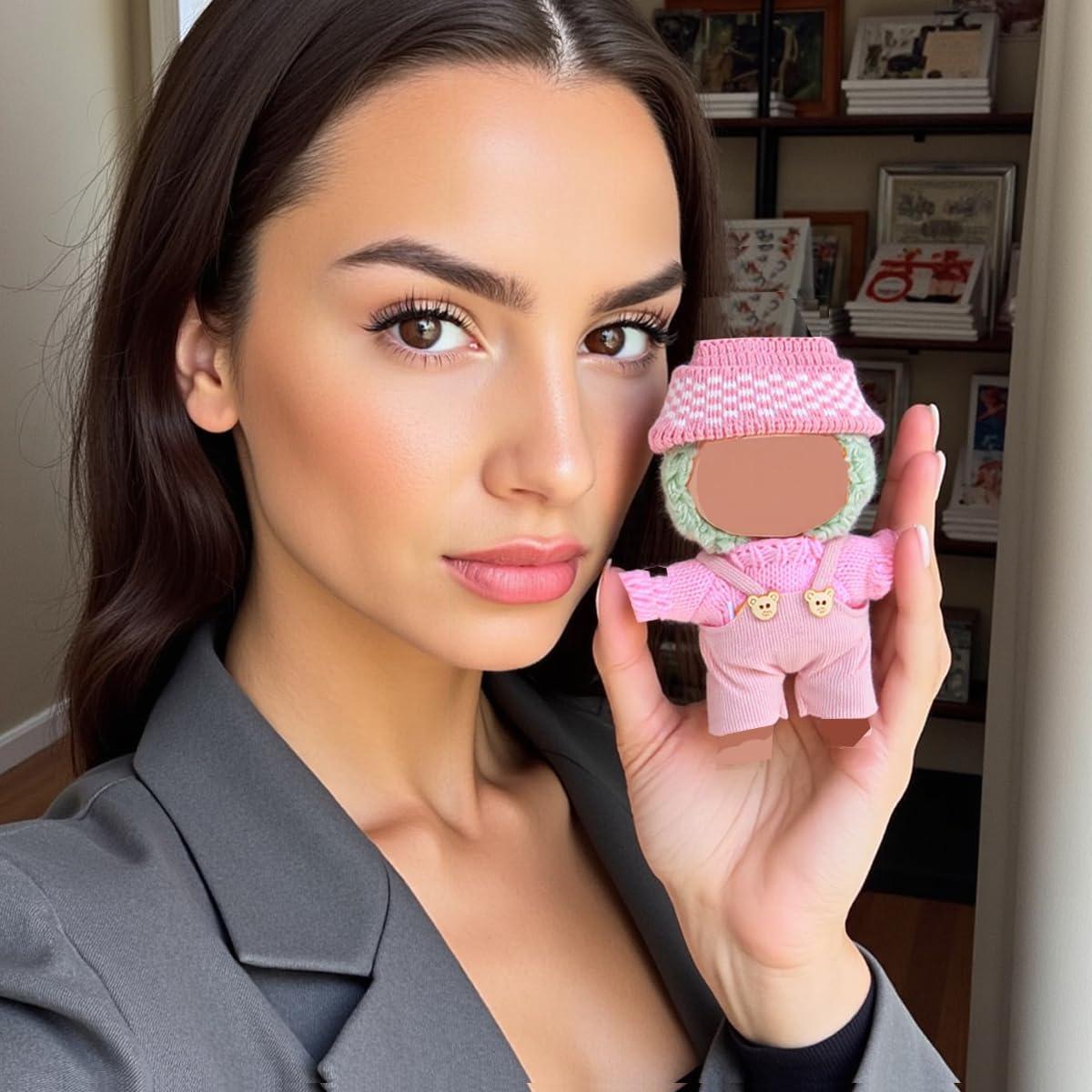 Conjunto de Ropa para Muñecas 17cm YAUNFY 3 Piezas Rosa