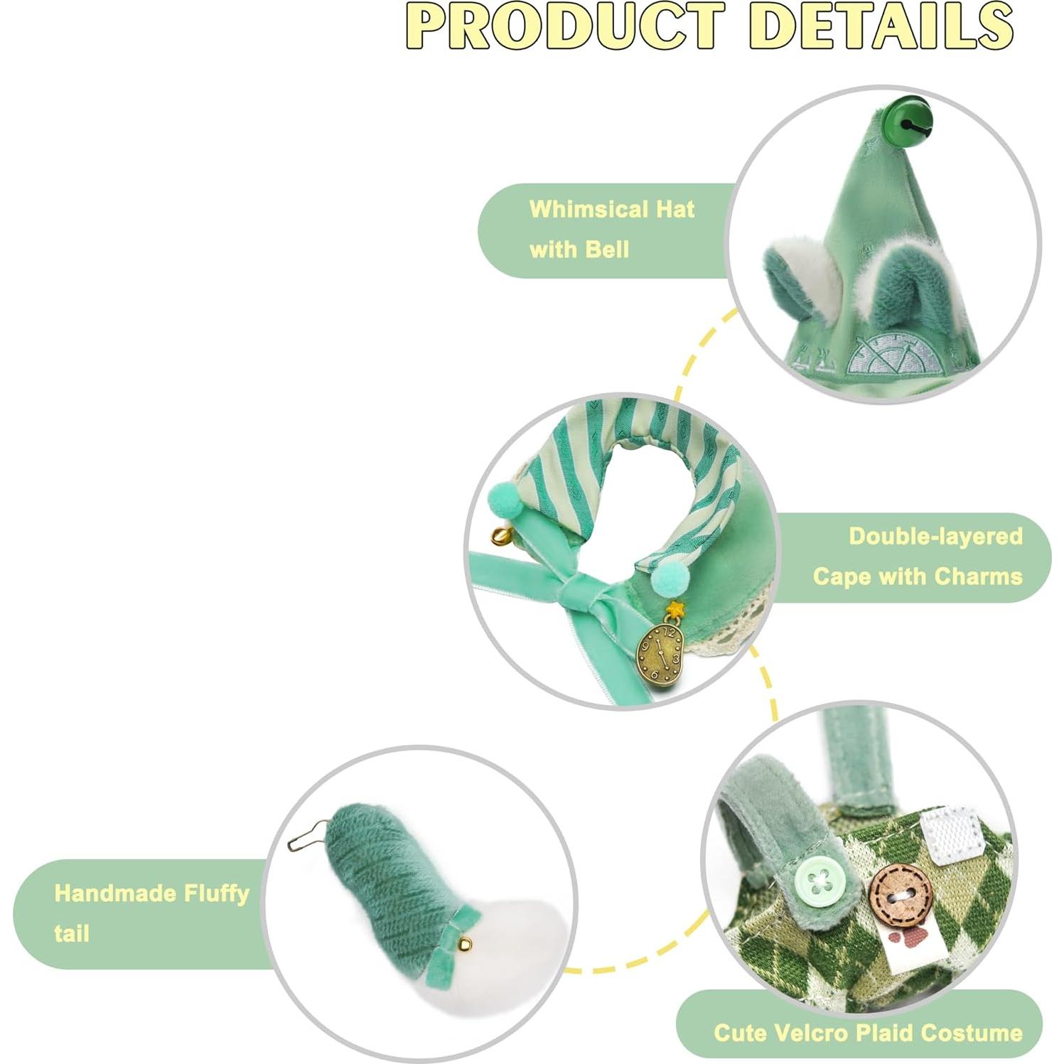 Conjunto de Mago para Muñeca BuBu OMOCOCO 4 Piezas 17cm