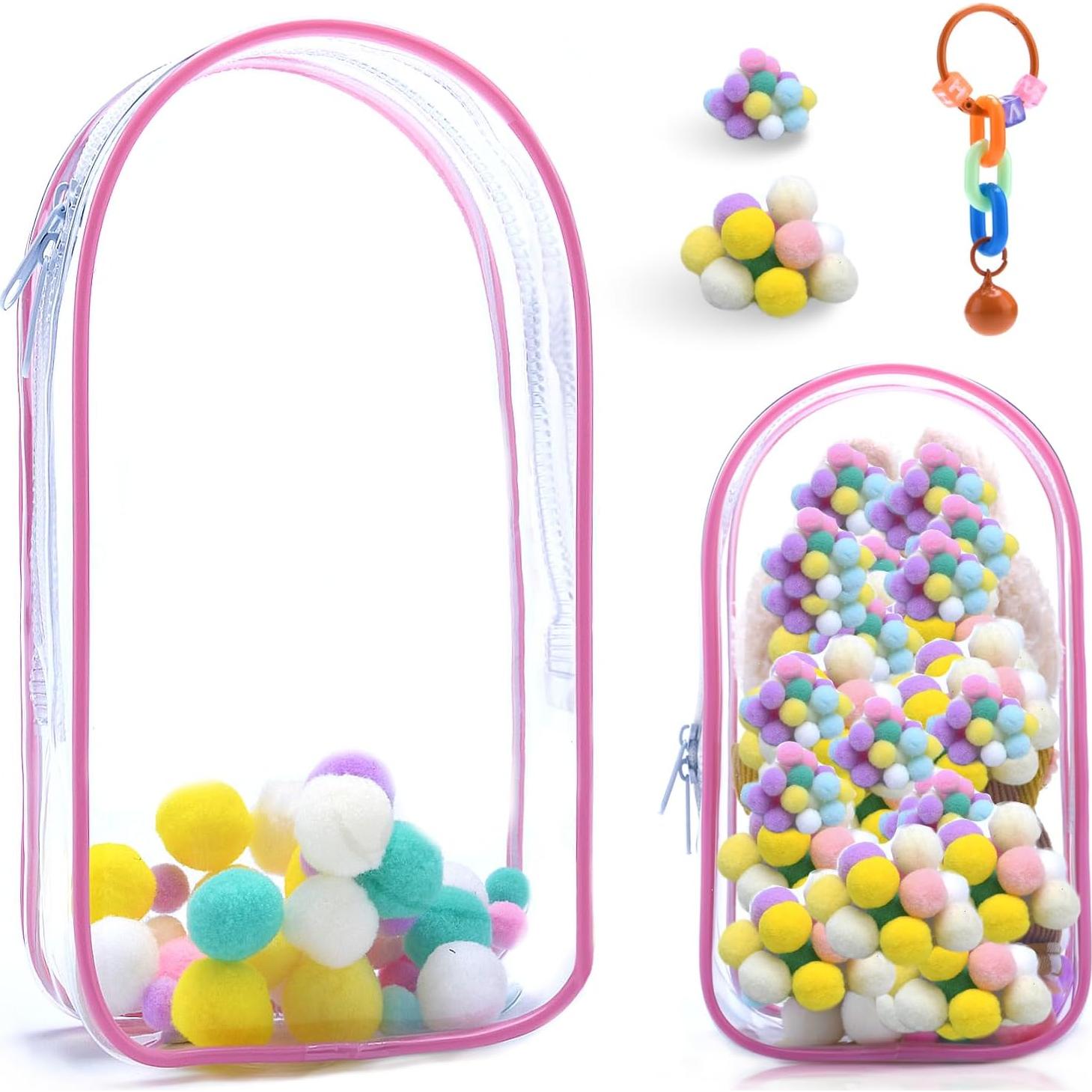 Bolsa de exhibición transparente LUBUBU 18.5x5.3 cm con llavero