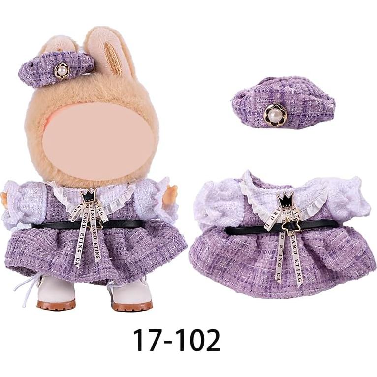 2 Conjuntos de Ropa Kawaii dollbie para Muñecas 17cm
