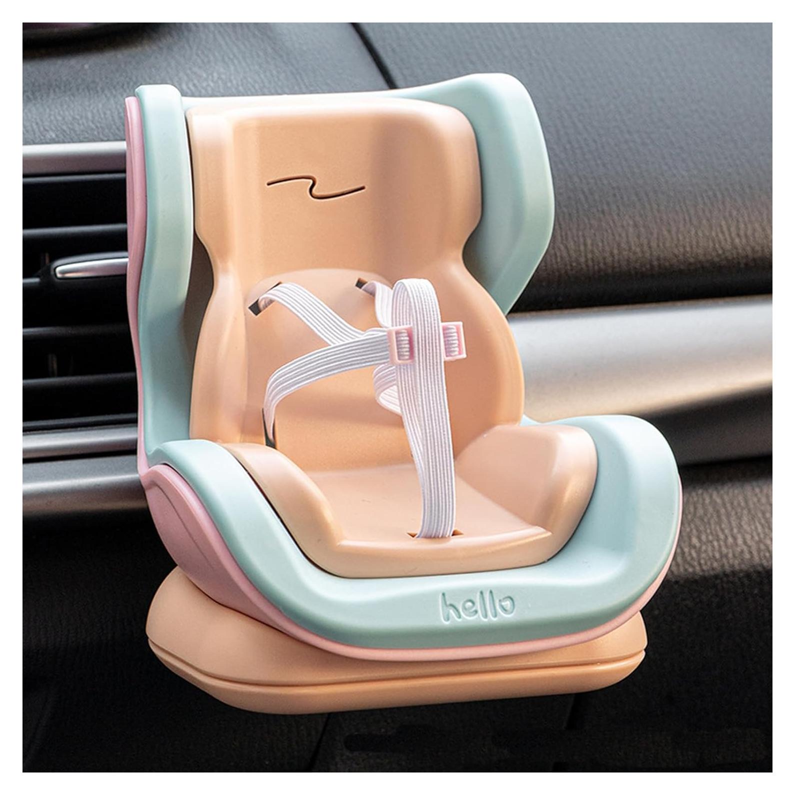 Asiento de coche para muñecas NUJOLI con clip de ventilación