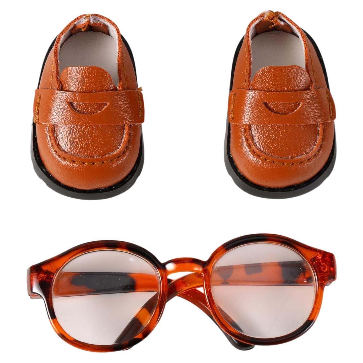 Kit de Accesorios para Muñecas 17cm Mikovivi - Zapatos y Gafas