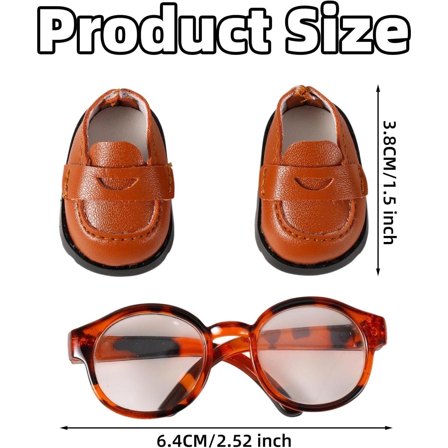 Kit de Accesorios para Muñecas 17cm Mikovivi - Zapatos y Gafas