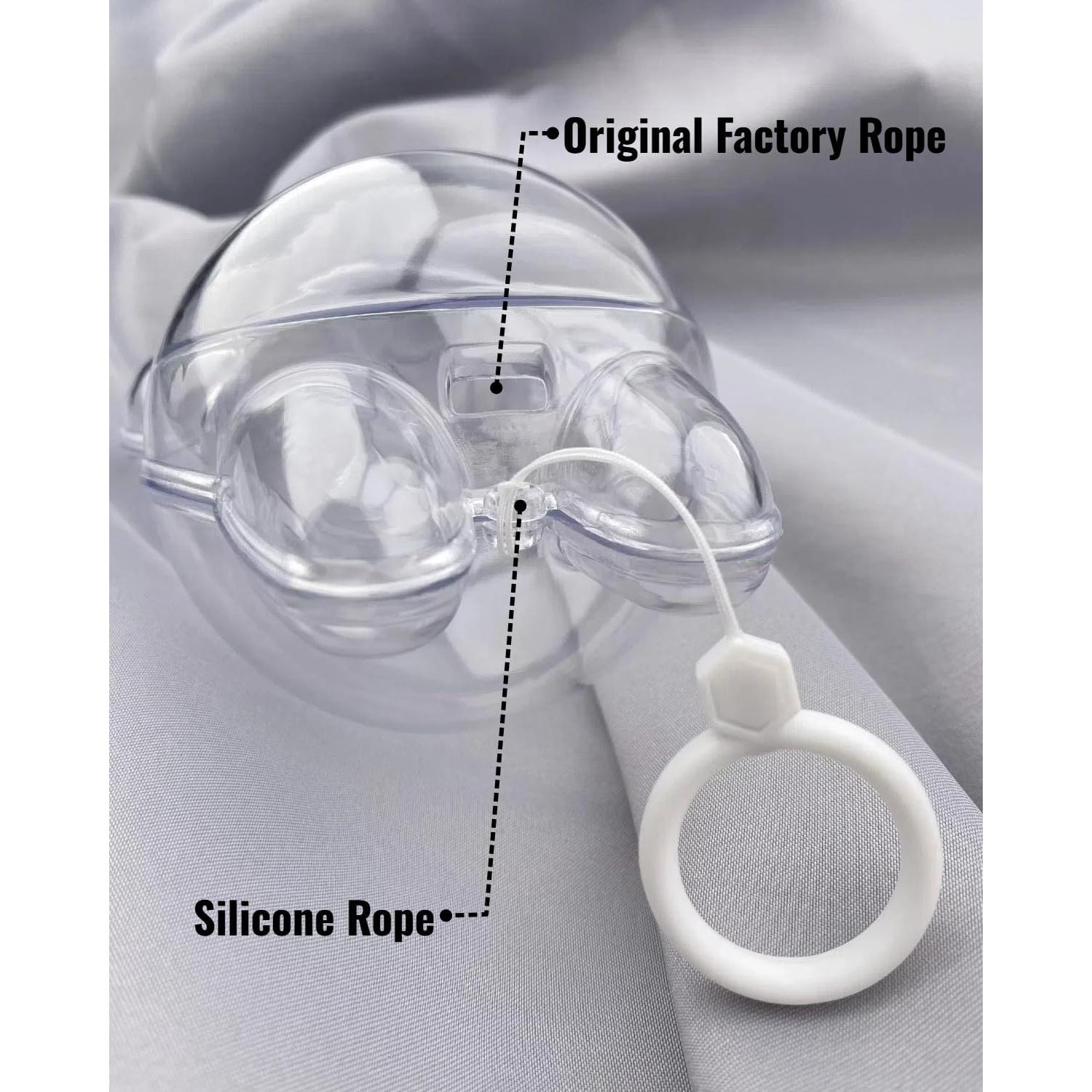 Funda Protectora Acrílica LABUBU para Figura de Pie con Llavero