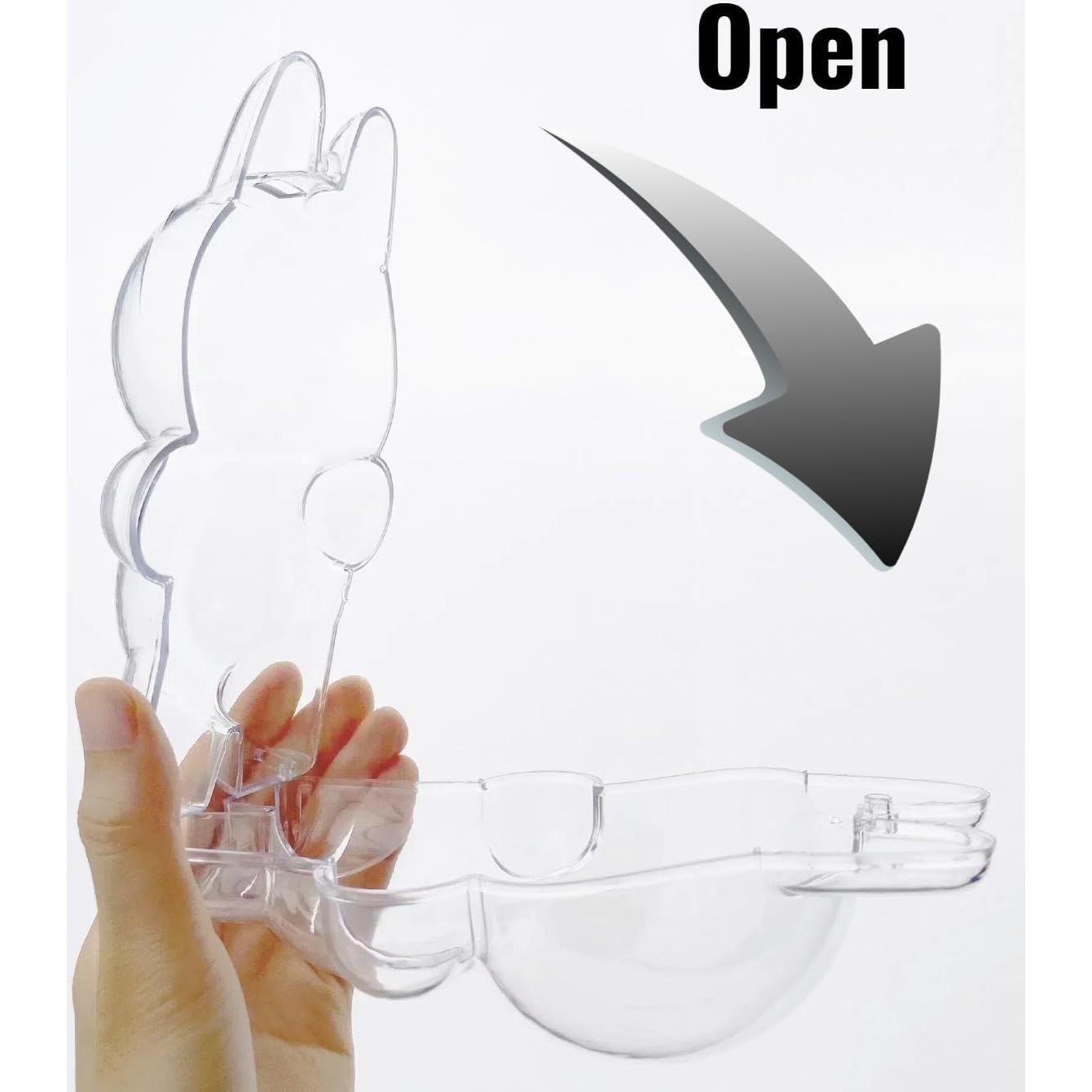 Funda Protectora Acrílica LABUBU para Figura de Pie con Llavero