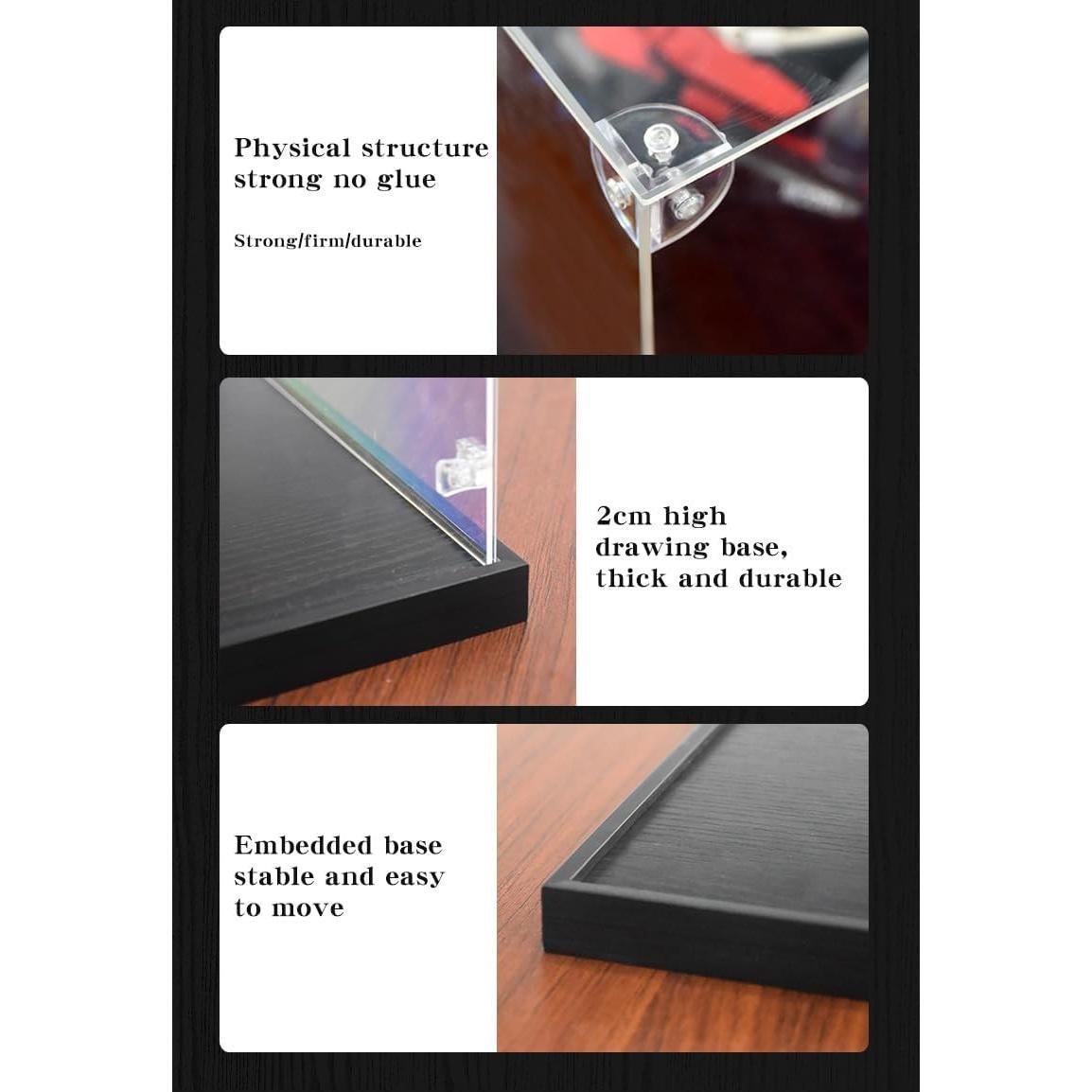 Caja de exhibición acrílica LABUBU 35x30x60 cm alta gama