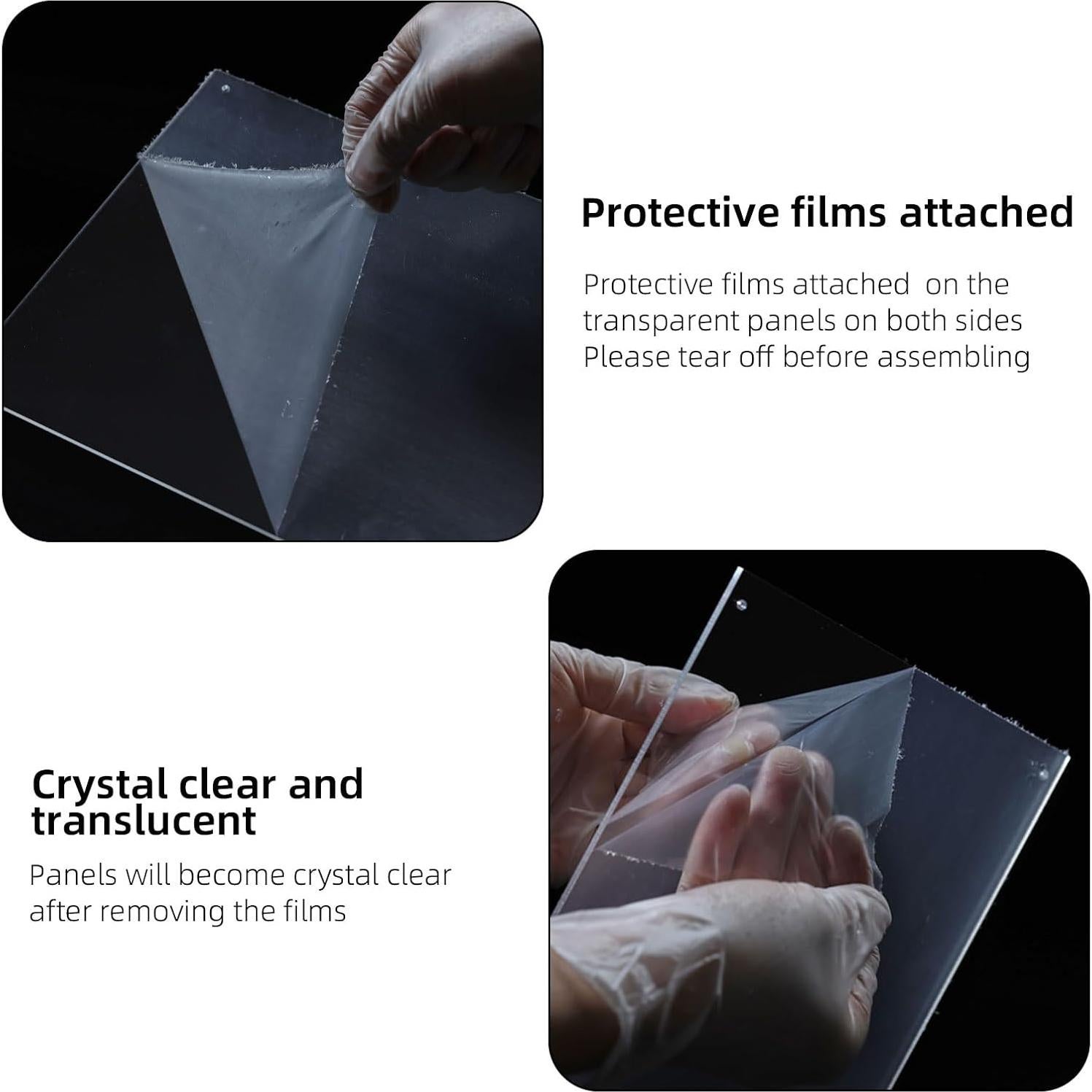 Caja de exhibición acrílica LABUBU 35x30x60 cm alta gama