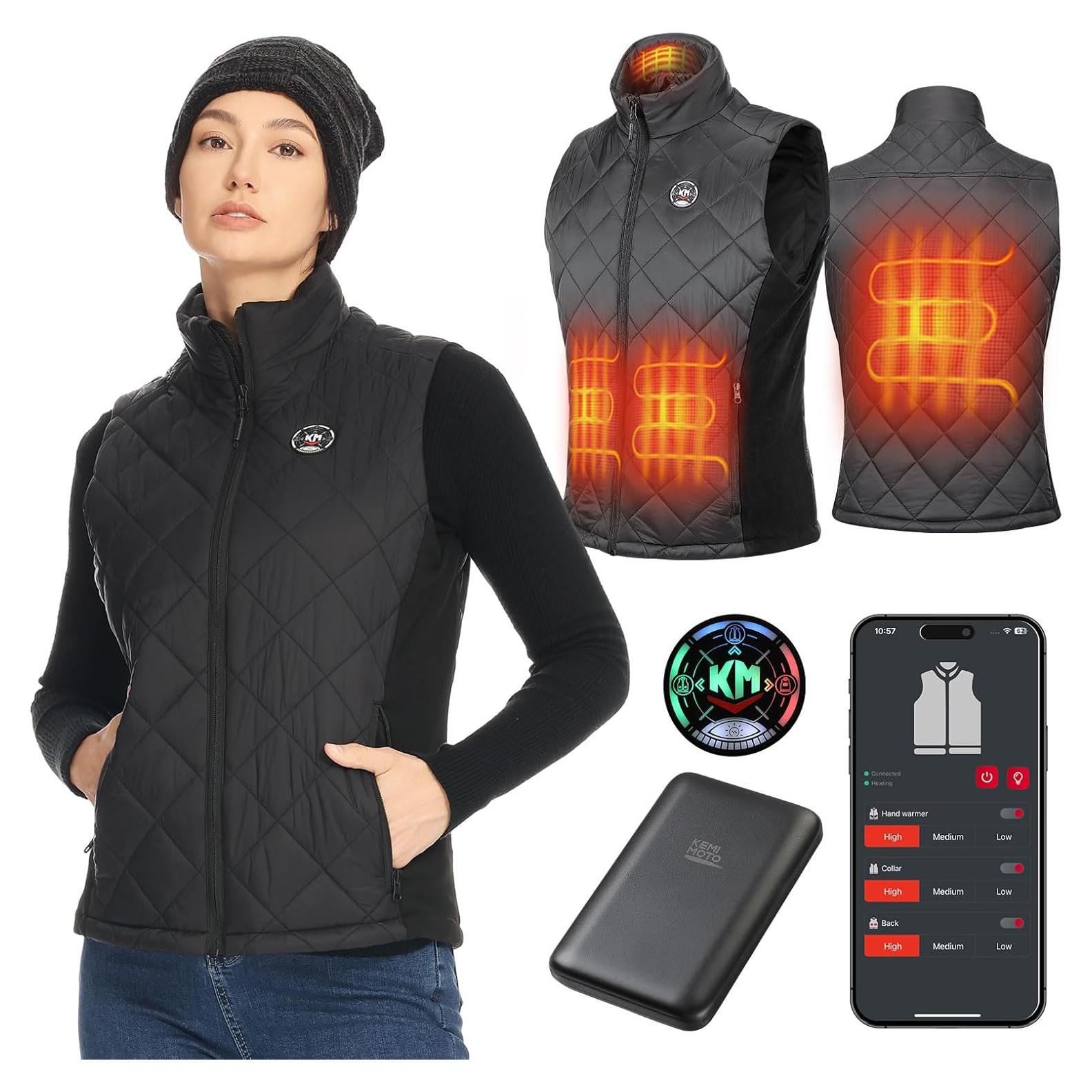 Chaleco Térmico KEMIMOTO NR1052 con Control APP y Batería