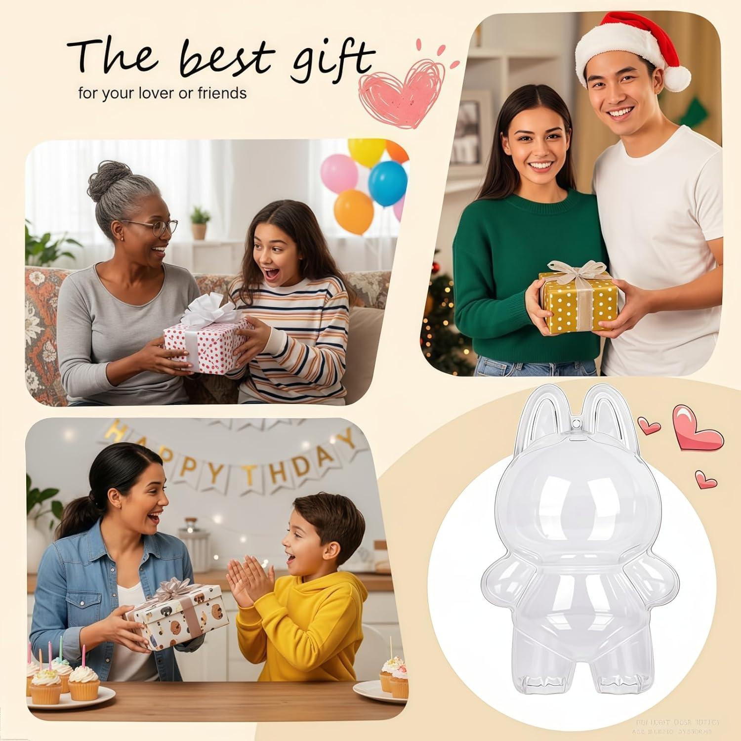 Funda Protectora Acrílica Labubu - Transparente y Resistente