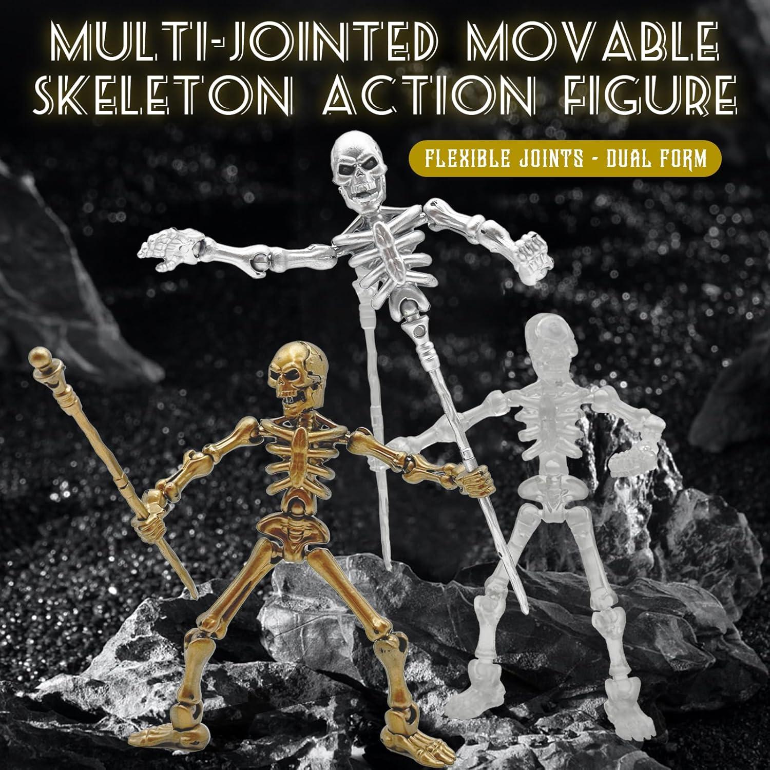 Set de 6 Figuras de Acción Esqueleto Titan 13 - Juguete Articulado