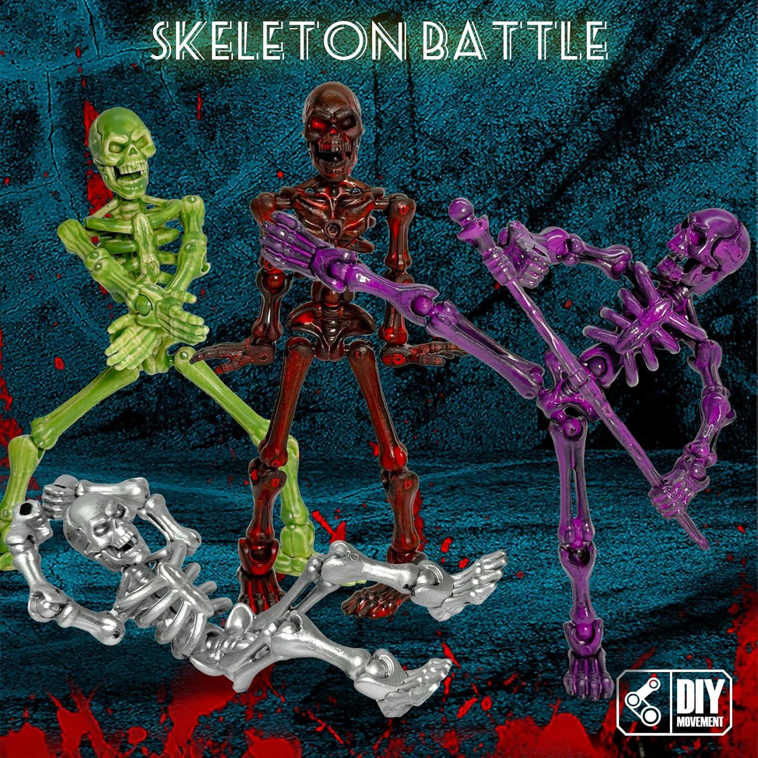 Set de 6 Figuras de Acción Esqueleto Titan 13 - Juguete Articulado