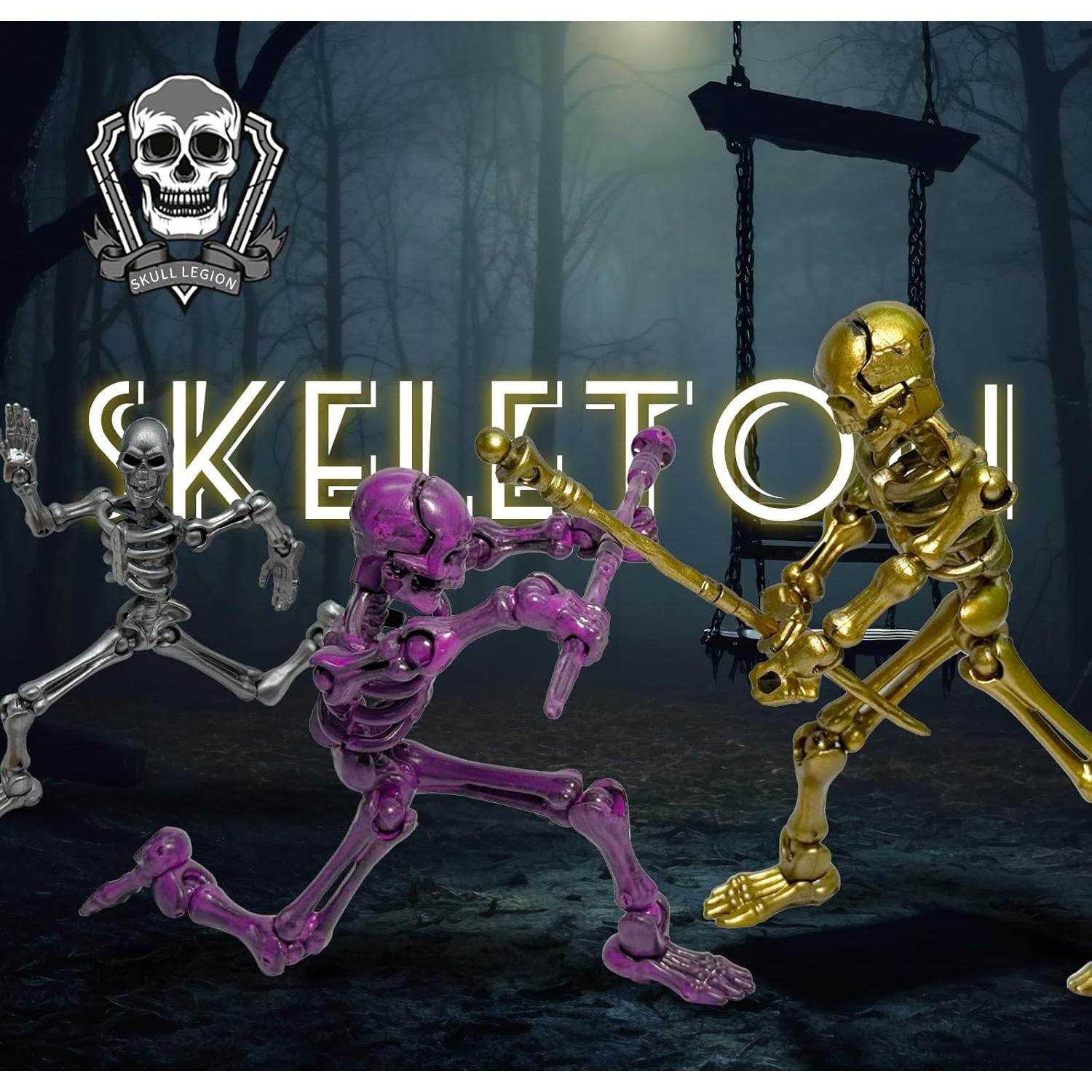 Set de 6 Figuras de Acción Esqueleto Titan 13 - Juguete Articulado