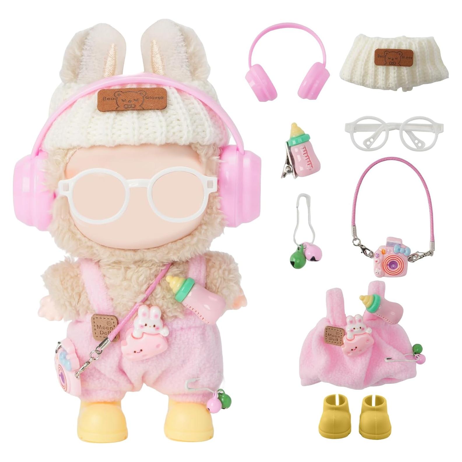 Conjunto de Ropa para Muñecas 8 Piezas Yrlisfon Rosa