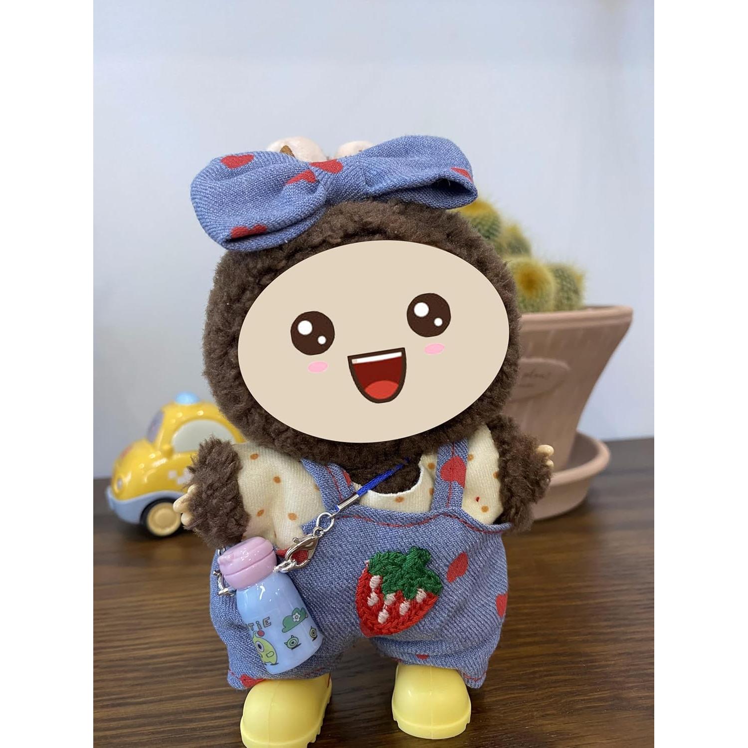 Conjunto Ropa para Muñecas 17cm Azul - Hecho a Mano con Accesorios