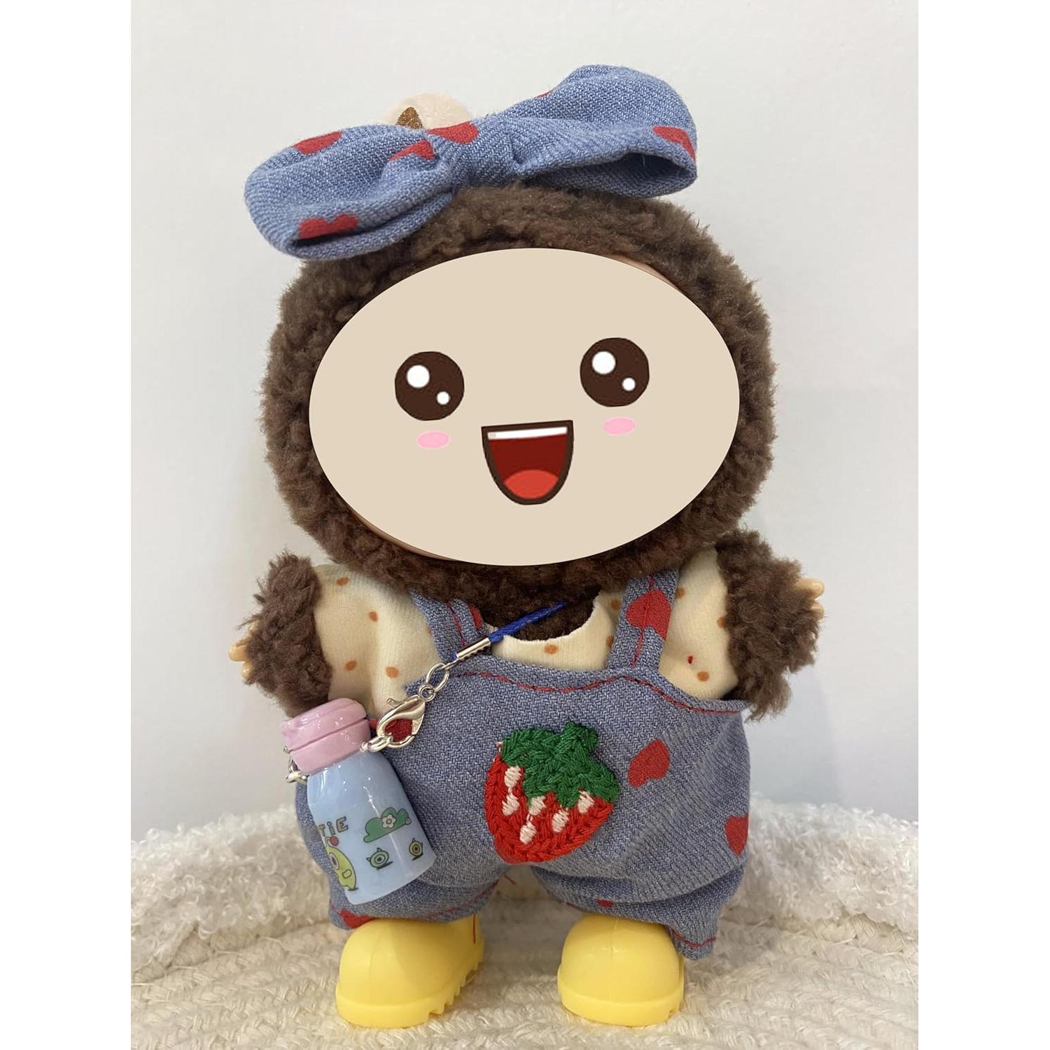 Conjunto Ropa para Muñecas 17cm Azul - Hecho a Mano con Accesorios