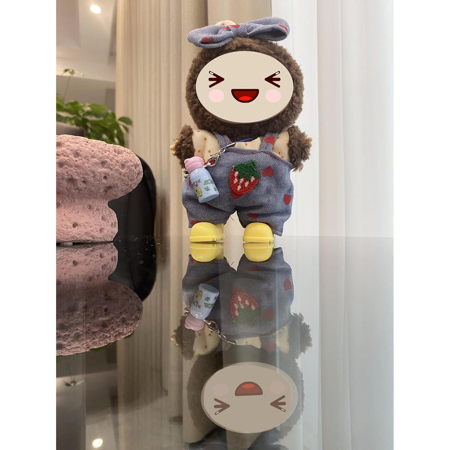 Conjunto Ropa para Muñecas 17cm Azul - Hecho a Mano con Accesorios