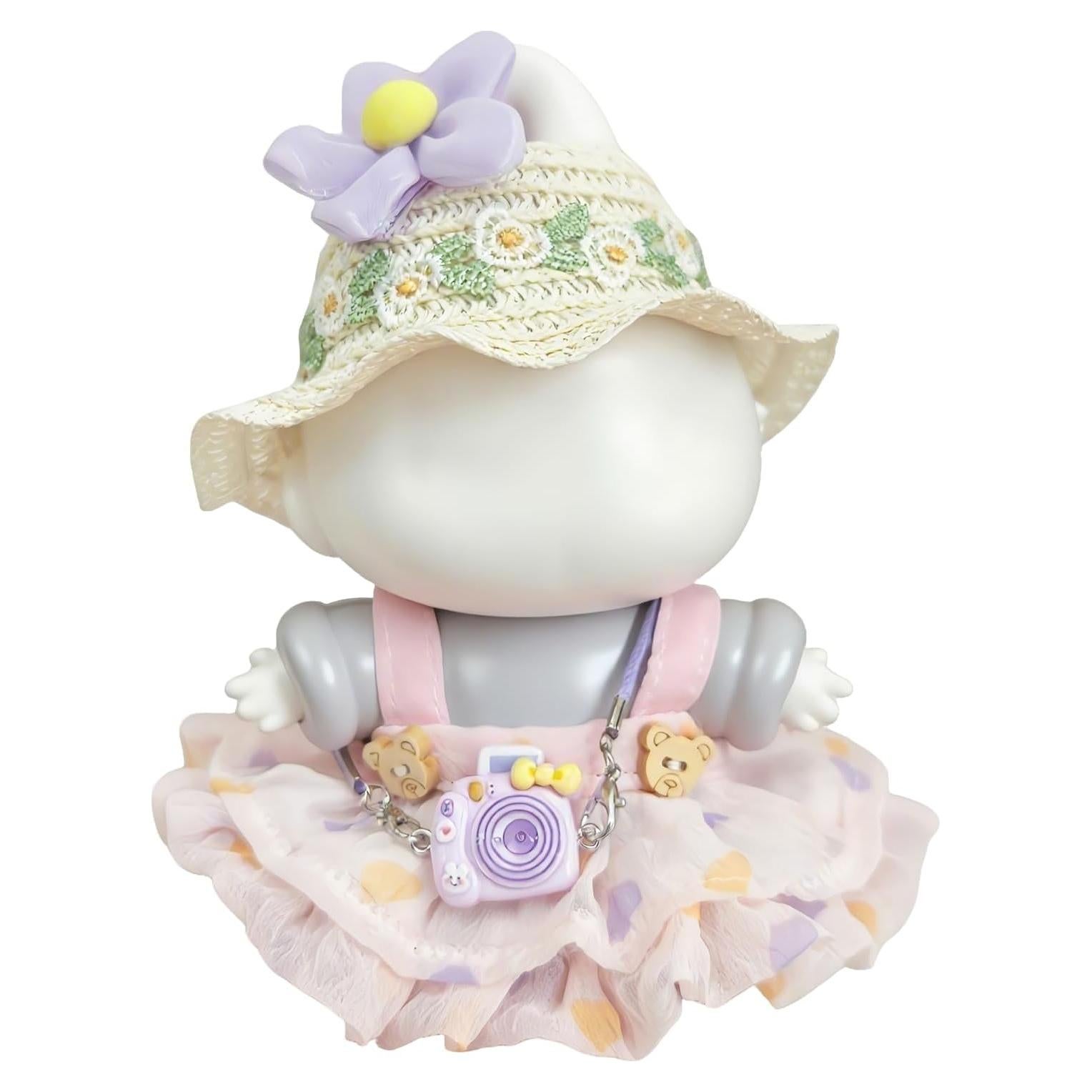 Conjunto de Ropa para Muñecas 17cm FRS007 Vestido Rosa Lunares