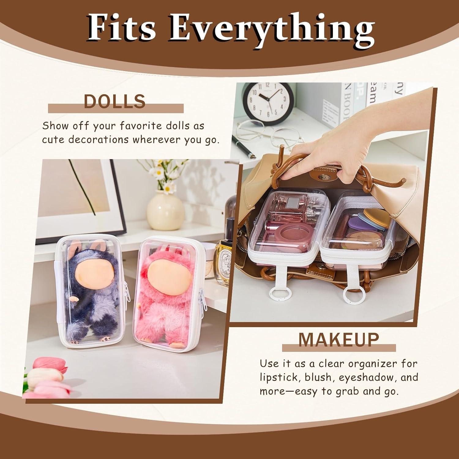 Estuches Transparentes de Exhibición PIQOLA - 2 Paquetes 8.9x16 cm