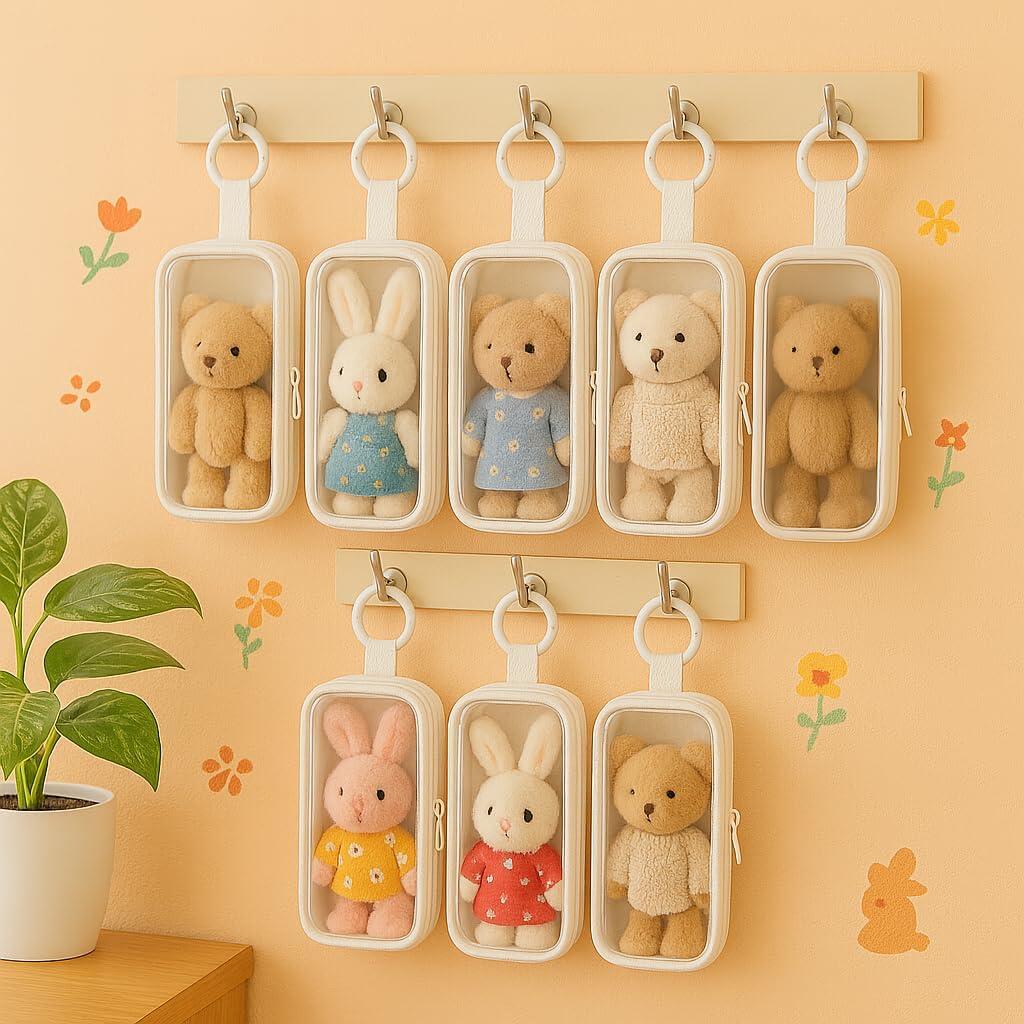 Estuches Transparentes de Exhibición PIQOLA - 2 Paquetes 8.9x16 cm