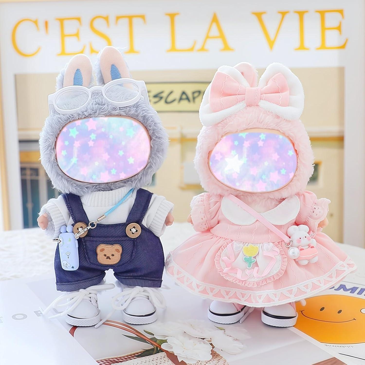 Conjunto de Ropa para Muñecas 17cm Xinbalove 4 Piezas Rosa