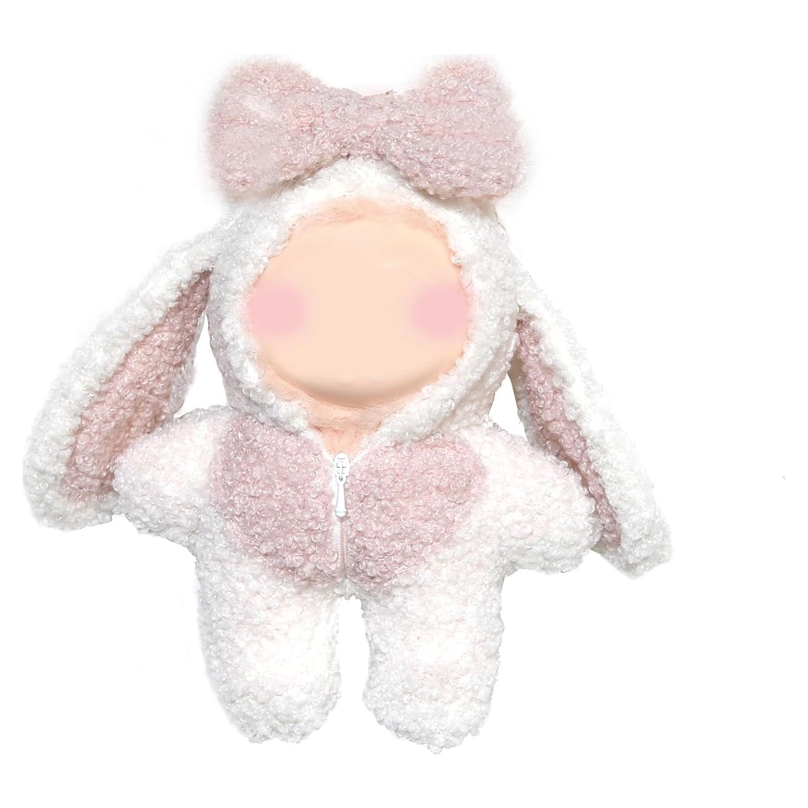 Ropa para Muñecas Labubu 17cm - Chaqueta Bomber y Mono Conejo